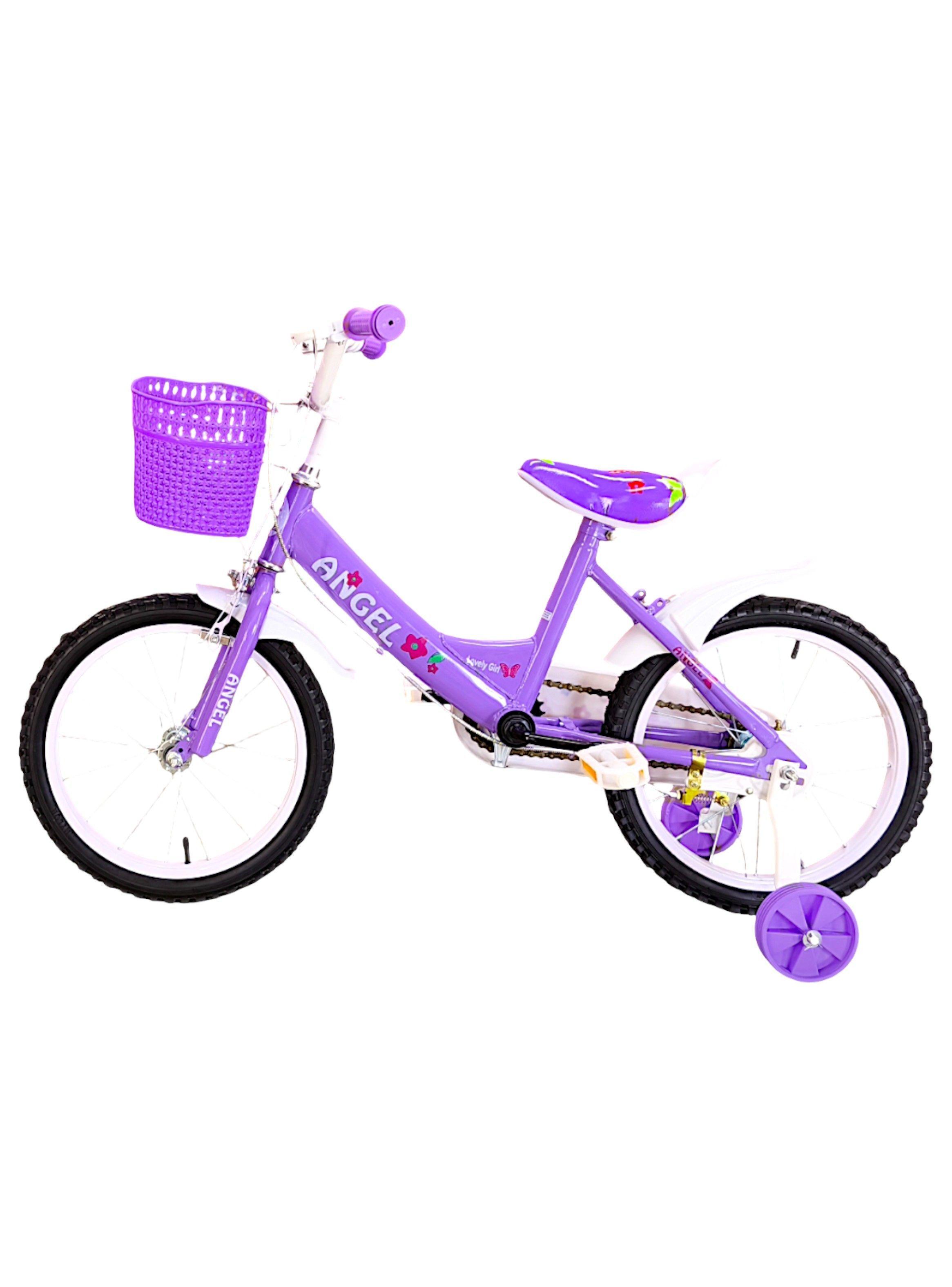 Bicicleta Aro 16 Infantil Lila Angel-4
