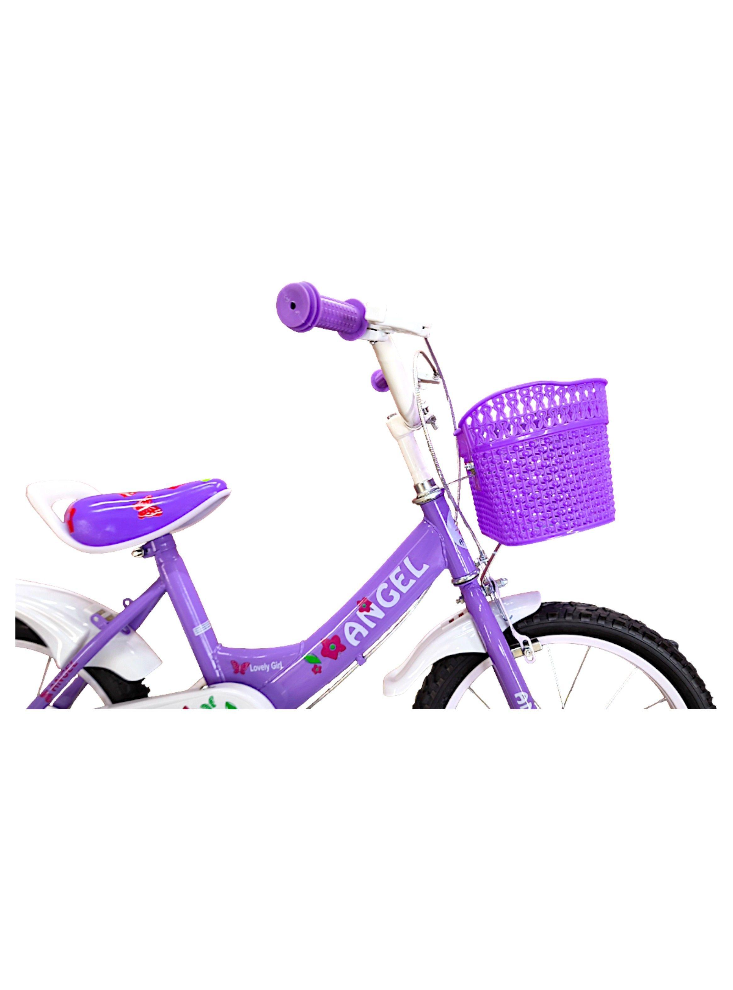 Bicicleta Aro 16 Infantil Lila Angel-6