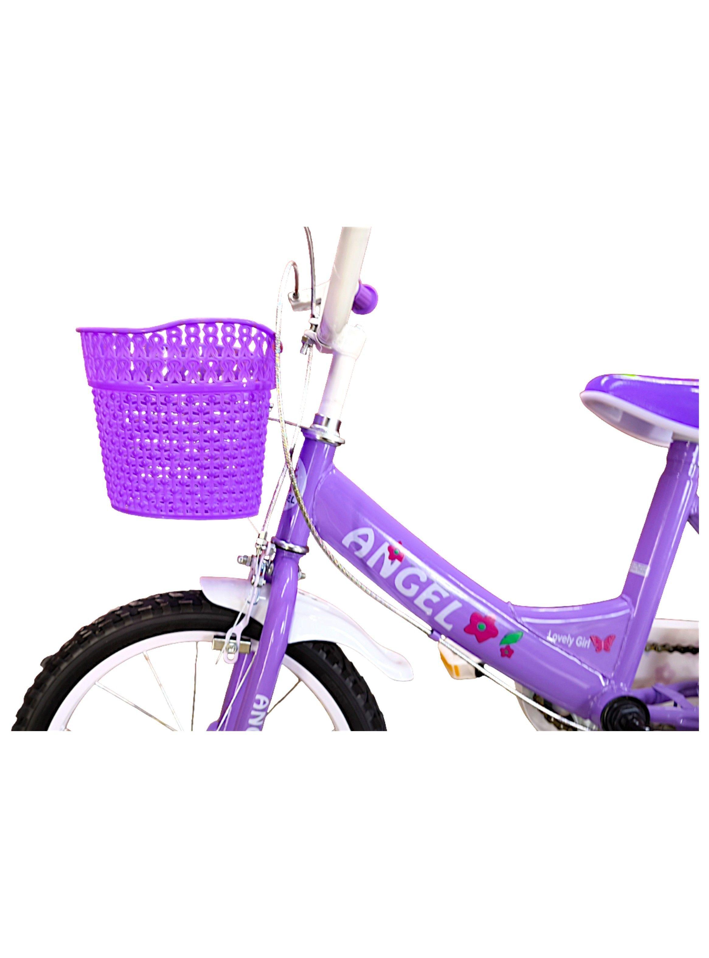 Bicicleta Aro 16 Infantil Lila Angel-7