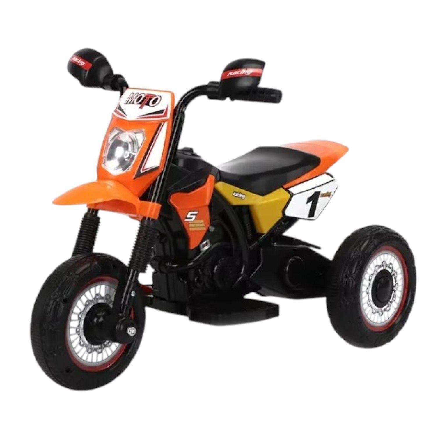 Triciclo Infantil Tipo Moto 3 Ruedas Naranjo-2
