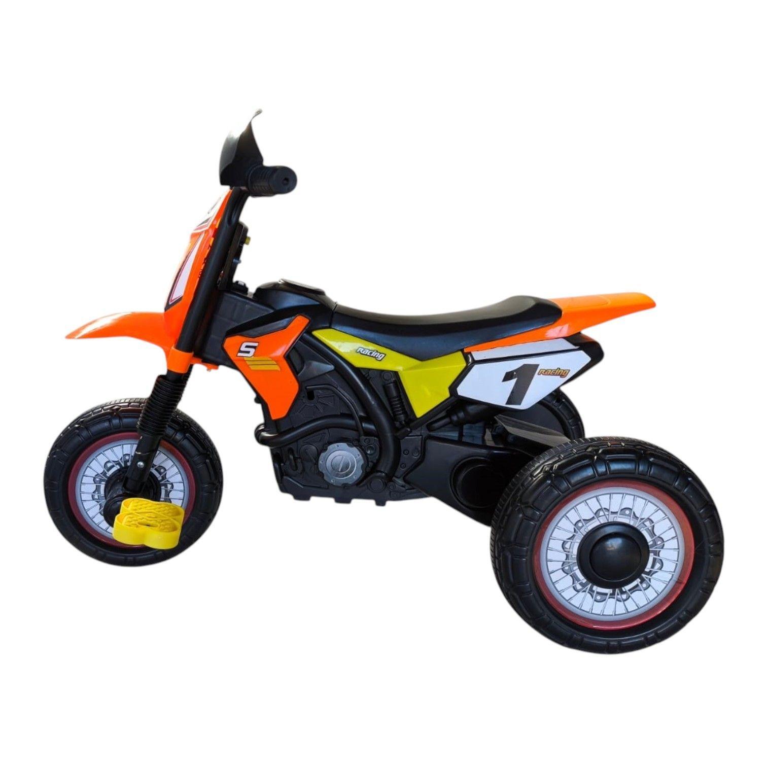 Triciclo Infantil Tipo Moto 3 Ruedas Naranjo-4