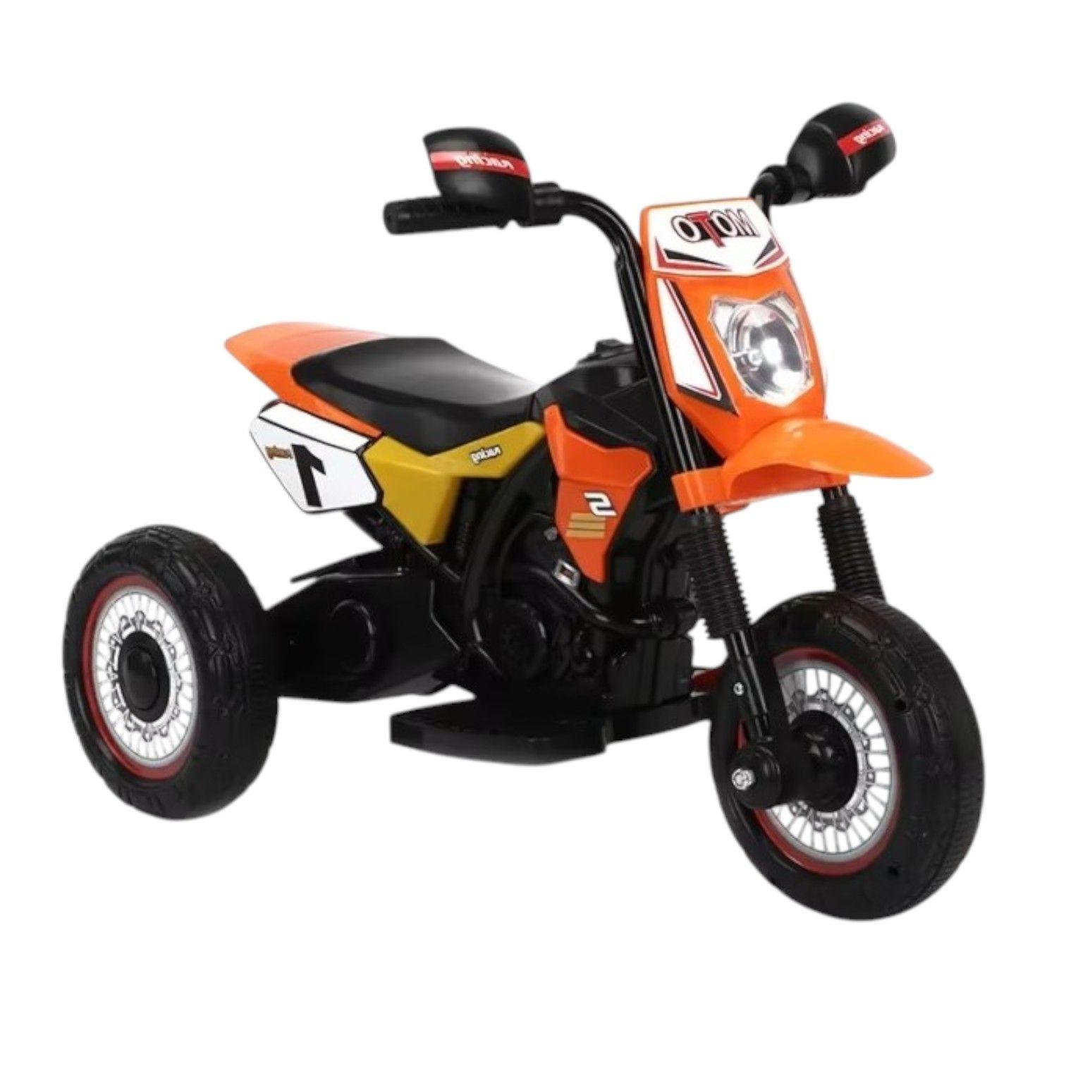 Triciclo Infantil Tipo Moto 3 Ruedas Naranjo-7