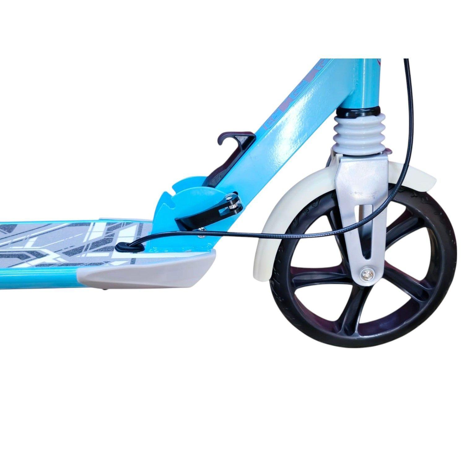 Scooter Monopatín Niños Adultos Celeste-4