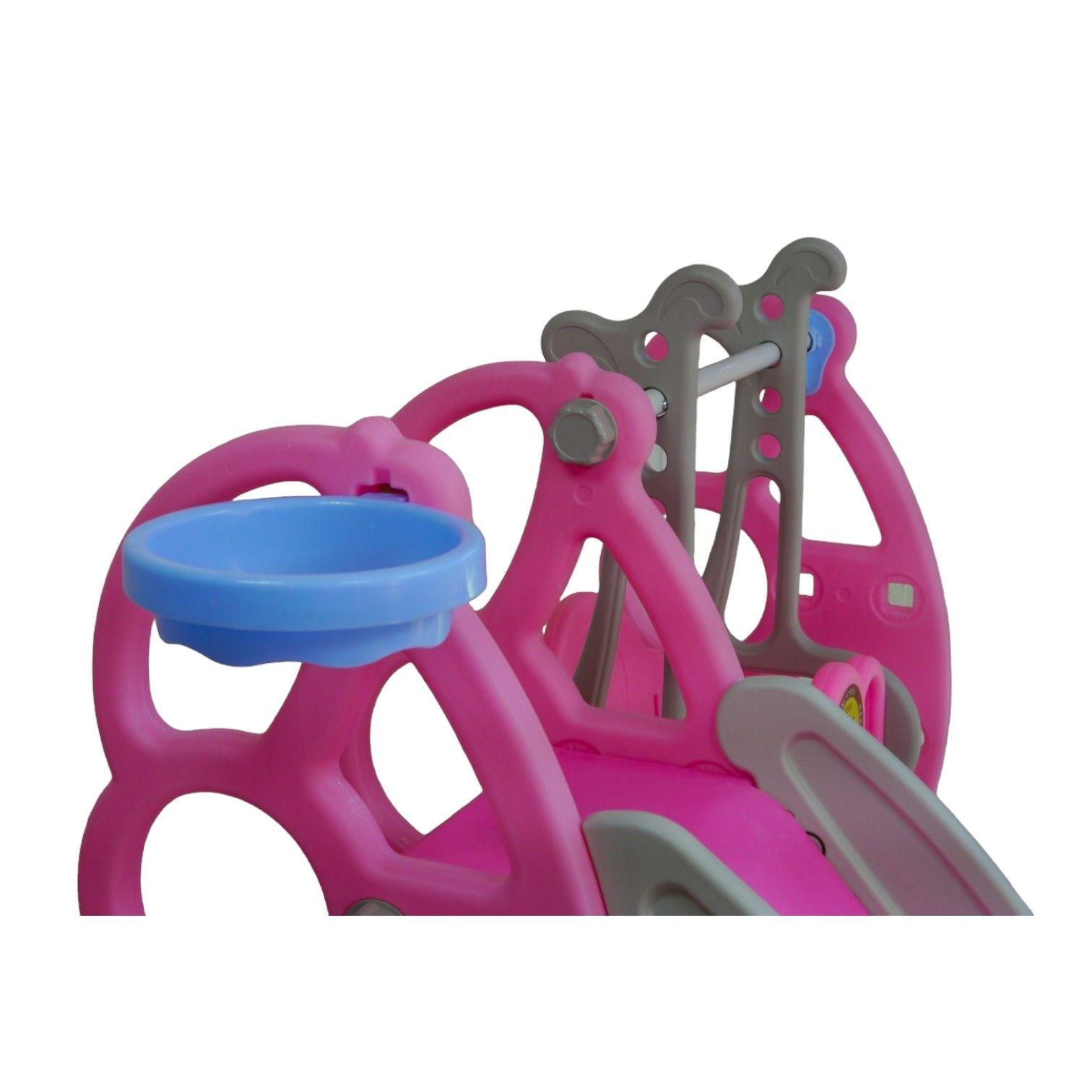 Resbalin 3 EN 1 Outdoor Columpio + Resbalin +Aro Basquetbol Con Recibidor-3