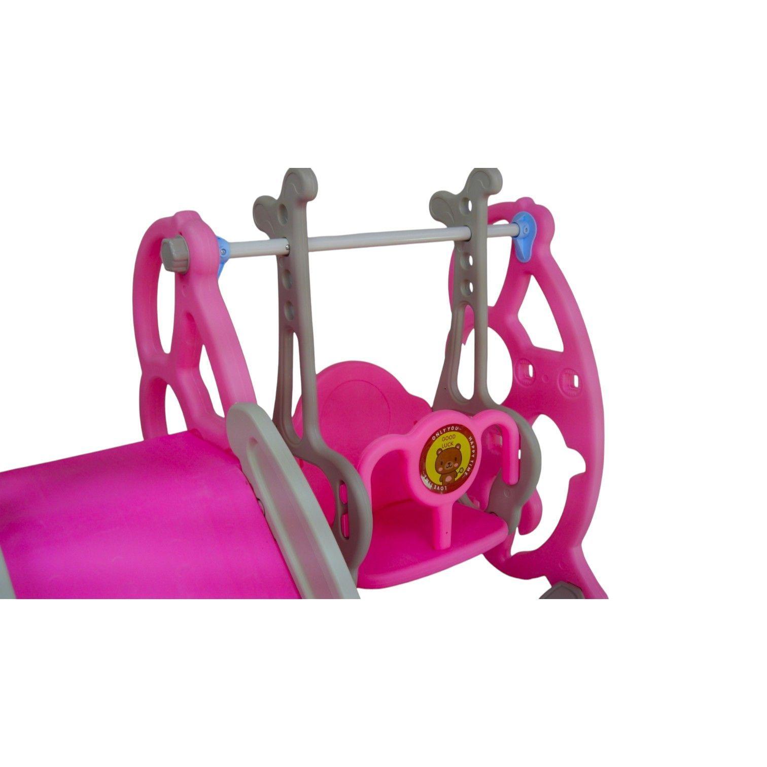 Resbalin 3 EN 1 Outdoor Columpio + Resbalin +Aro Basquetbol Con Recibidor-4