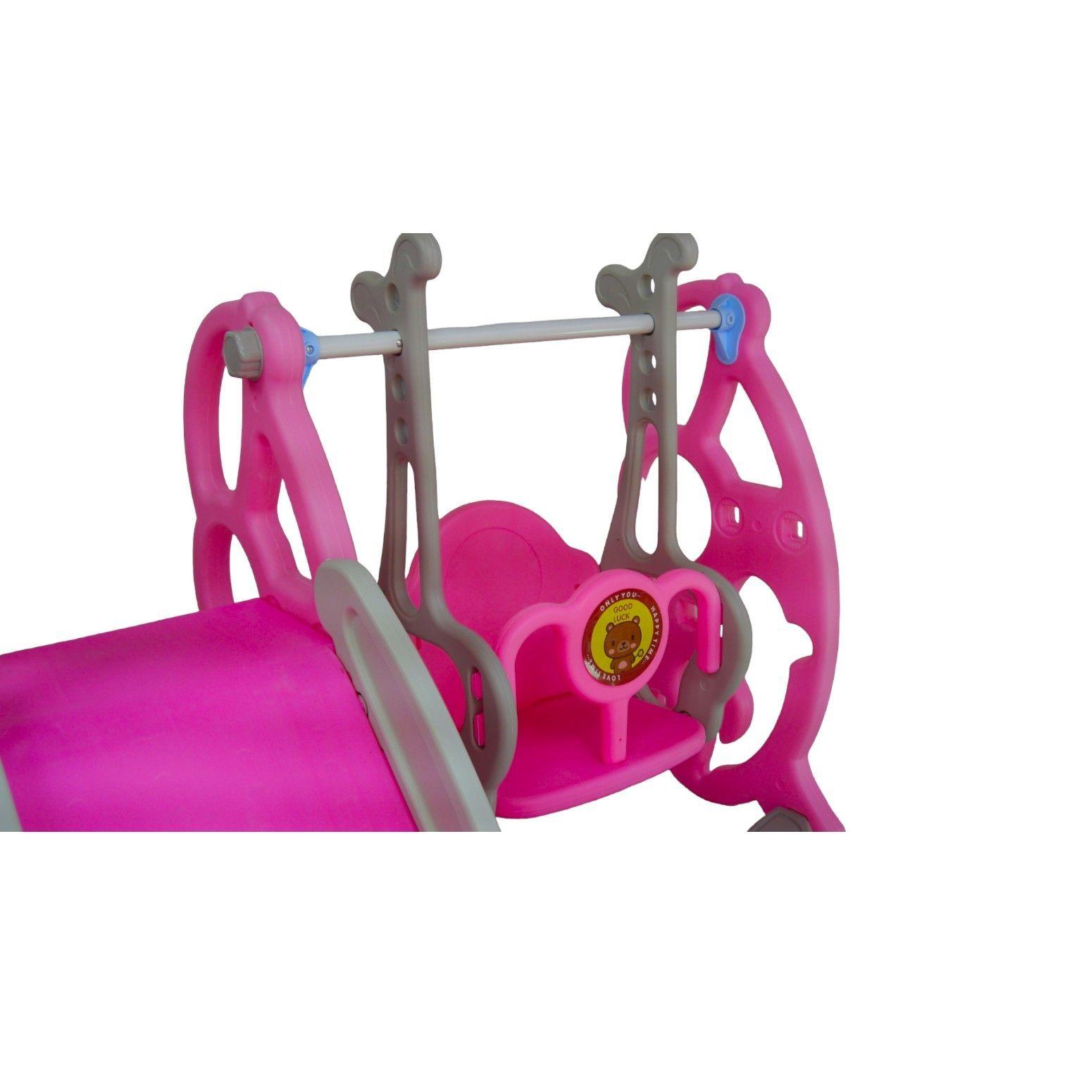 Resbalin 3 EN 1 Outdoor Columpio + Resbalin +Aro Basquetbol Con Recibidor-6