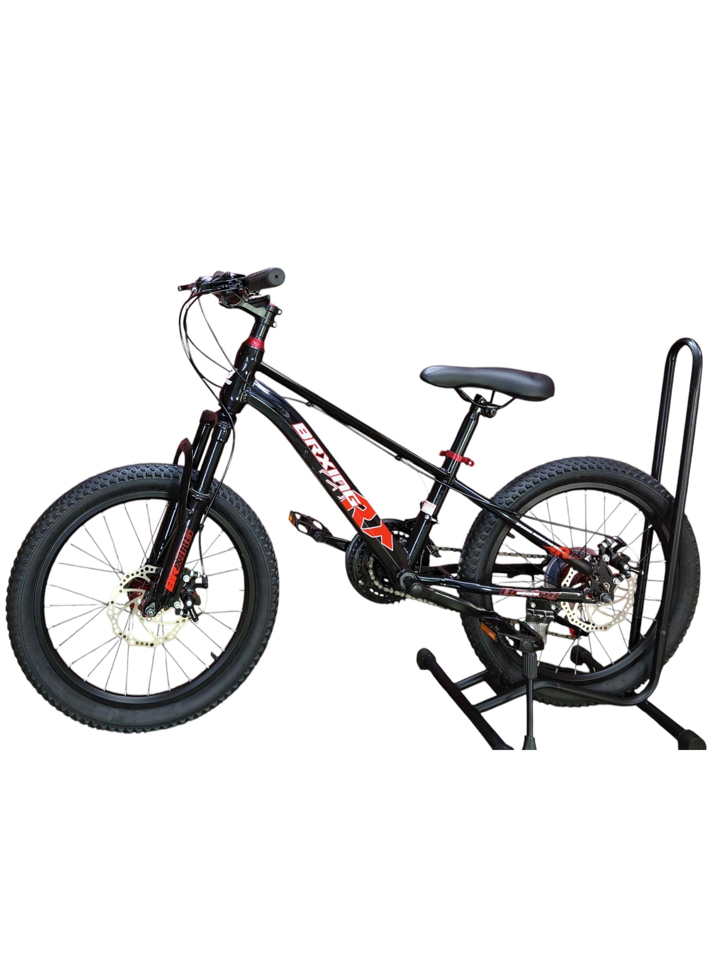 Bicicleta Aro 20 Brxing  Con Freno Disco Y 21 Vel. Negro Log Rojo Mr-2