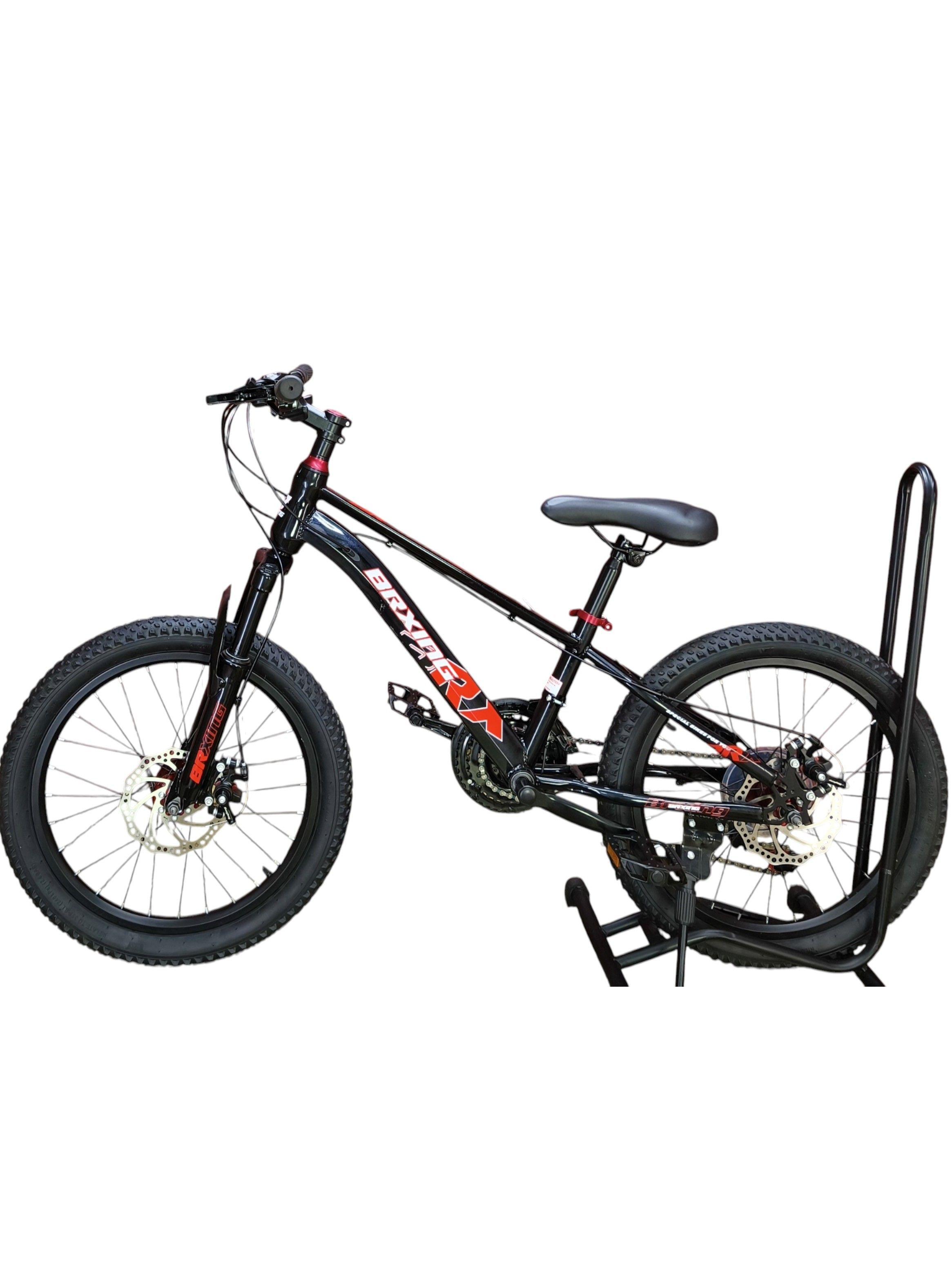 Bicicleta Aro 20 Brxing  Con Freno Disco Y 21 Vel. Negro Log Rojo Mr-3