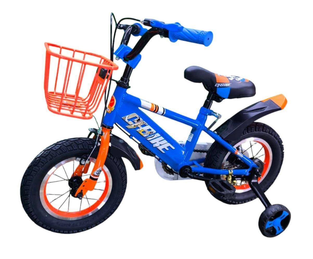 Bicicleta Aro 12 Infantil Cfbike Azul/Naranjo-2