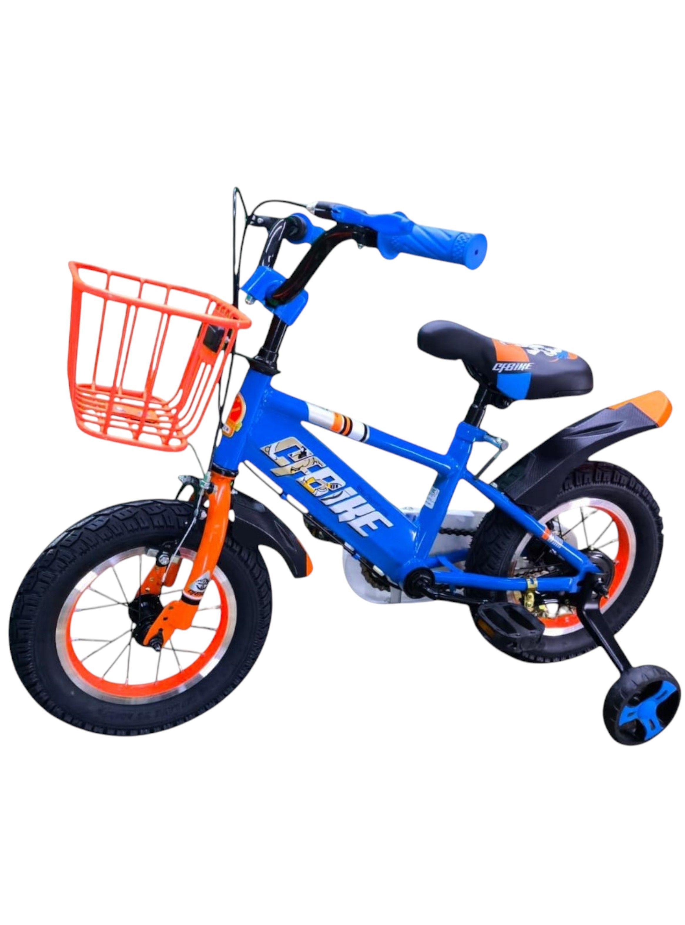 Bicicleta Aro 12 Infantil Cfbike Azul/Naranjo-2
