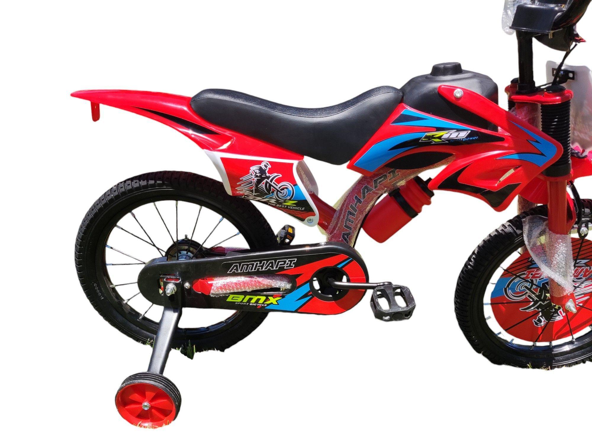 Bicicleta  Aro 16  Bicimoto Amhapi Rojo   -2