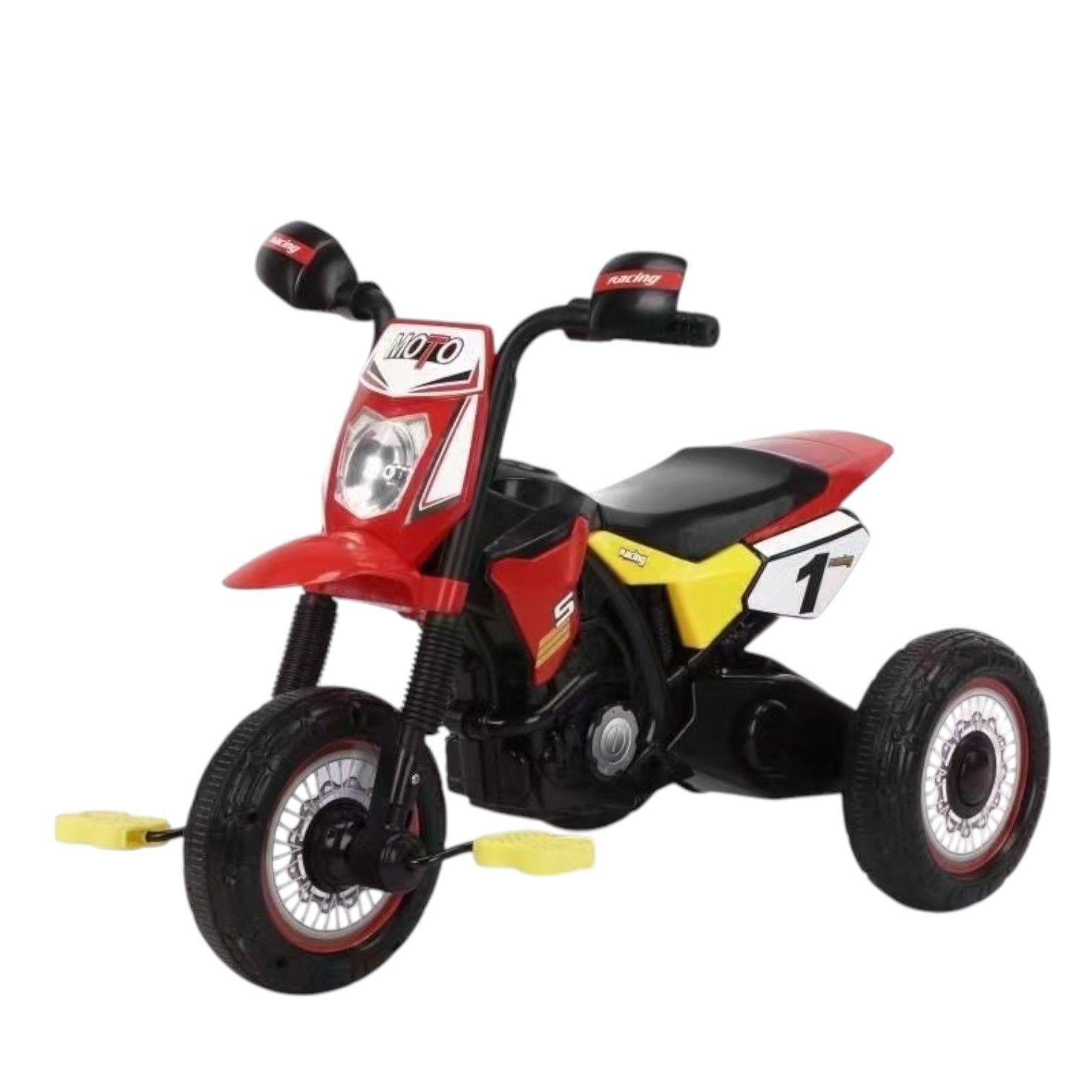 Triciclo Infantil Tipo Moto 3 Ruedas Rojo-2