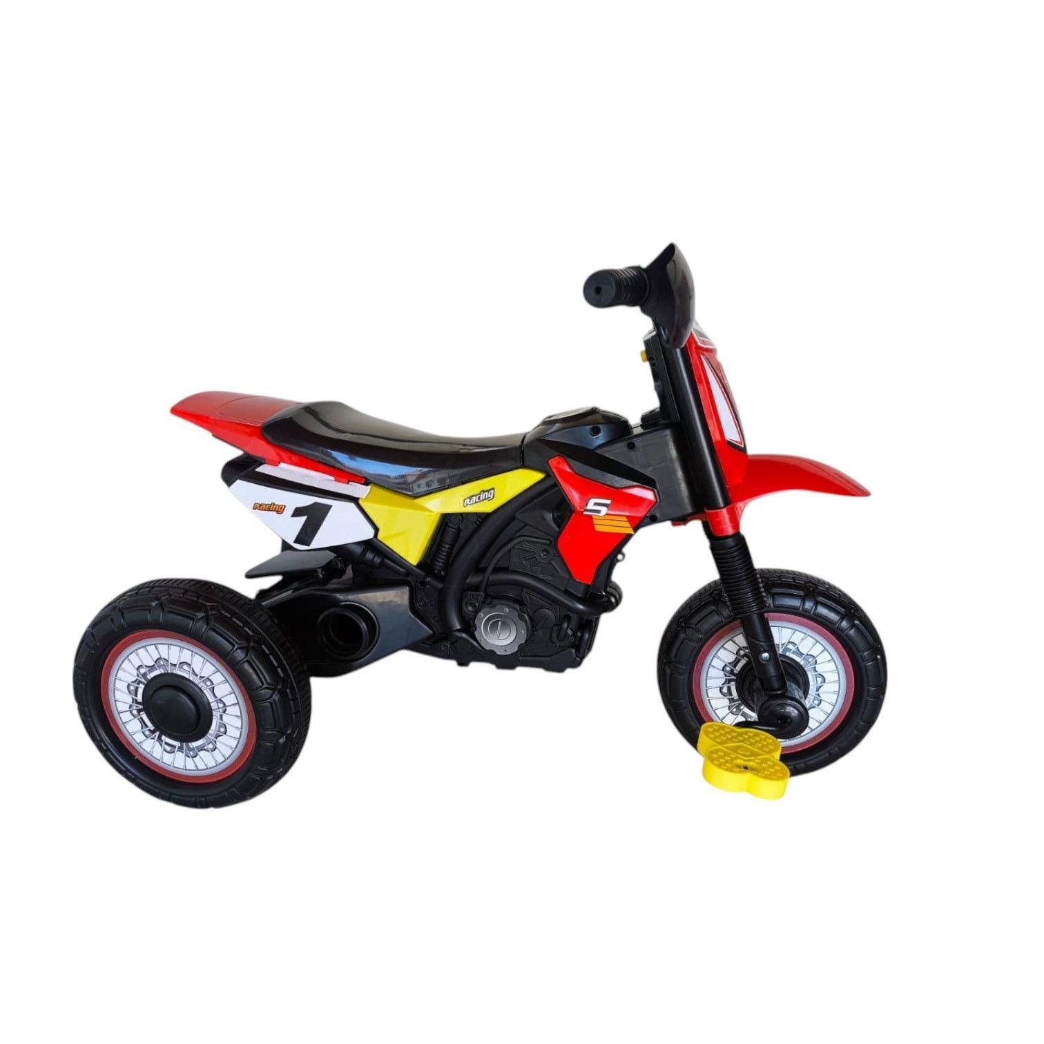 Triciclo Infantil Tipo Moto 3 Ruedas Rojo-3