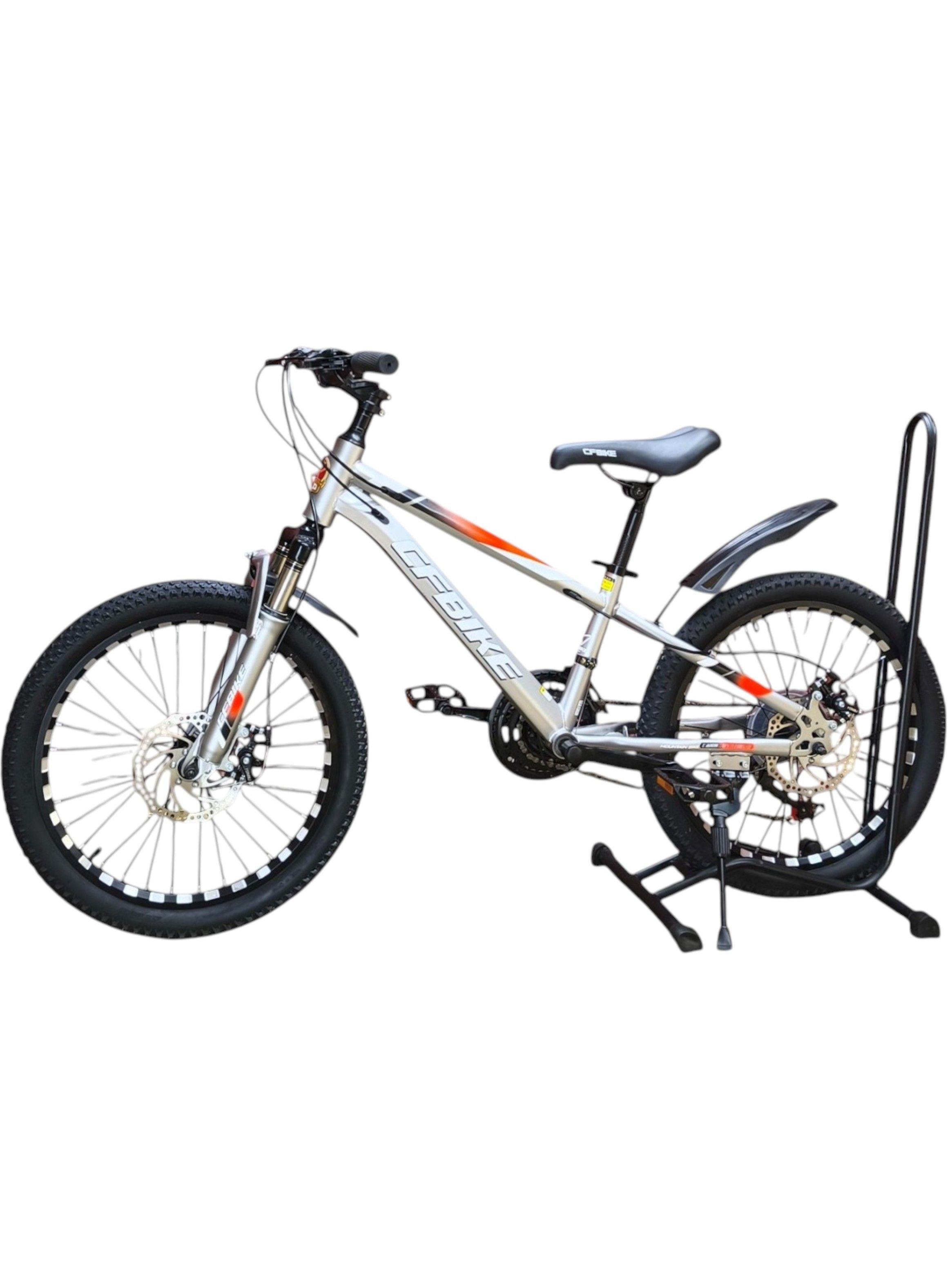 Bicicleta Aro 20 CfBike Con Freno Disco Y 21 Vel. Gris-2