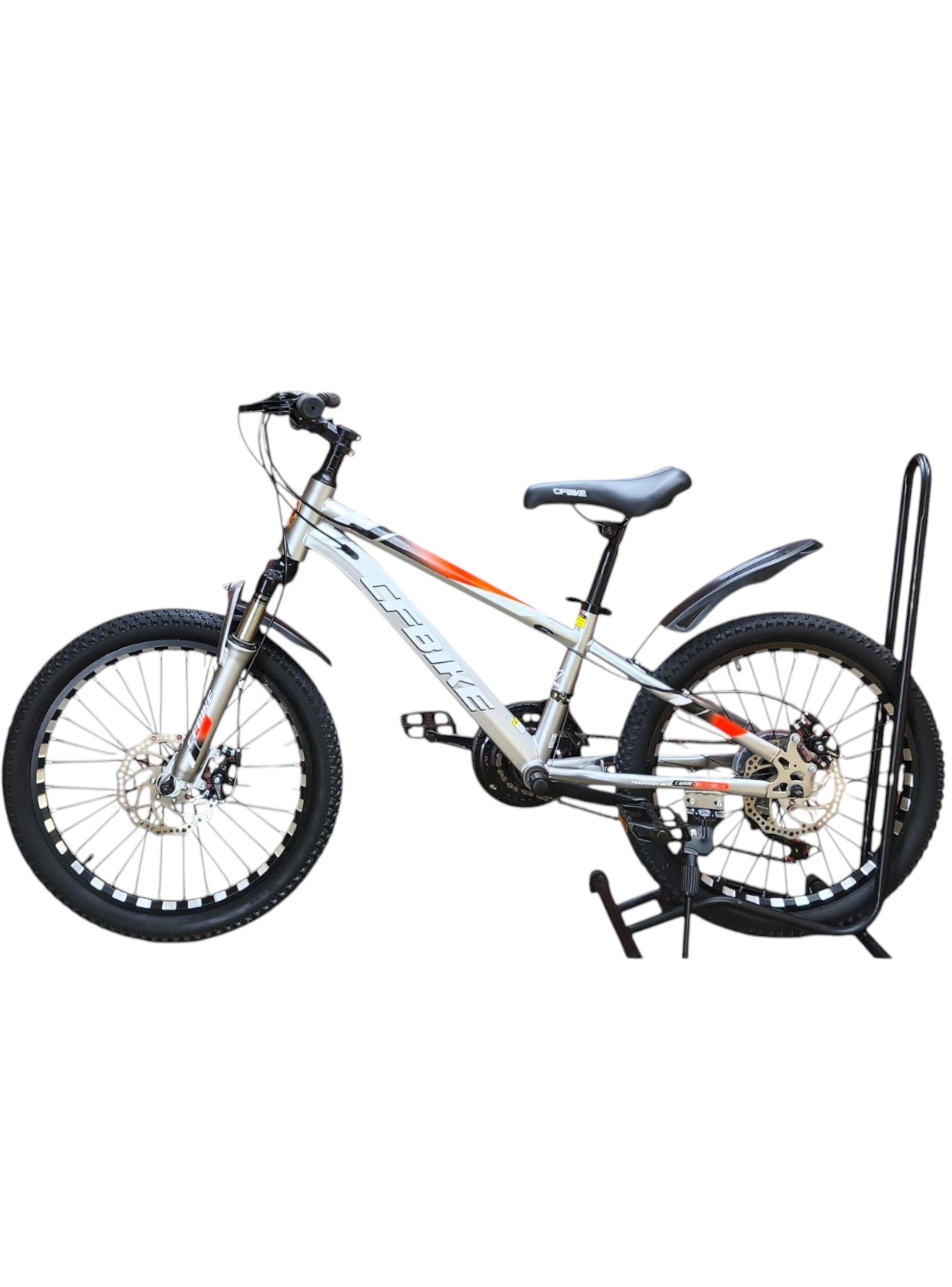 Bicicleta Aro 20 CfBike Con Freno Disco Y 21 Vel. Gris-3