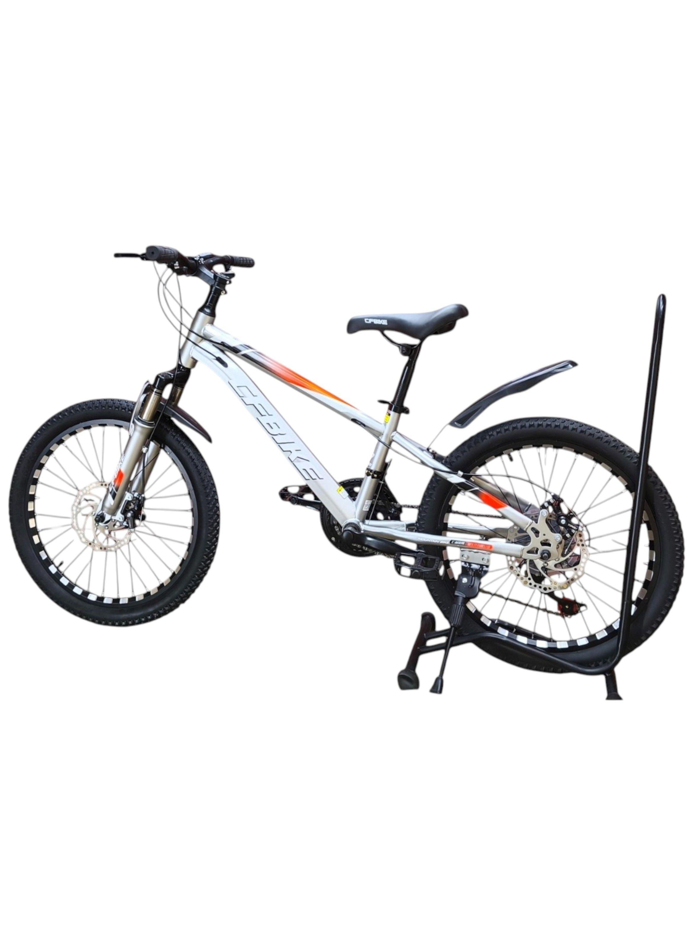 Bicicleta Aro 20 CfBike Con Freno Disco Y 21 Vel. Gris-5