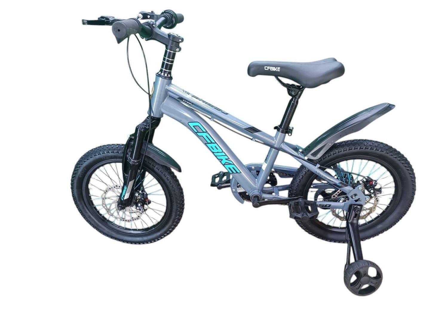 Bicicleta Aro 16 Cfbike Con Disco Gris Celeste	-2