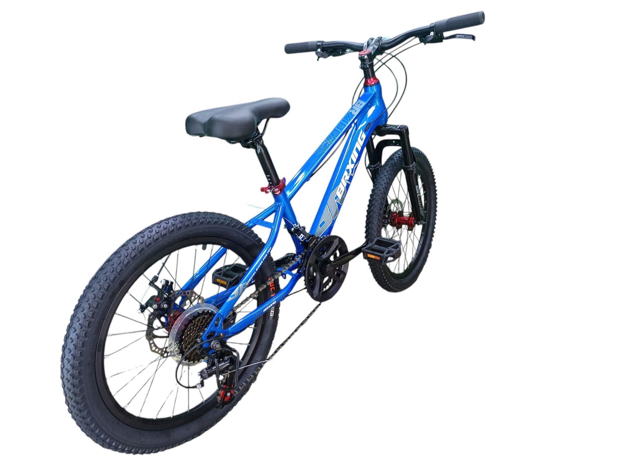 Bicicleta Aro 20 Brxing SV7 Azul Con Freno Disco Y 21 Velocidades-4