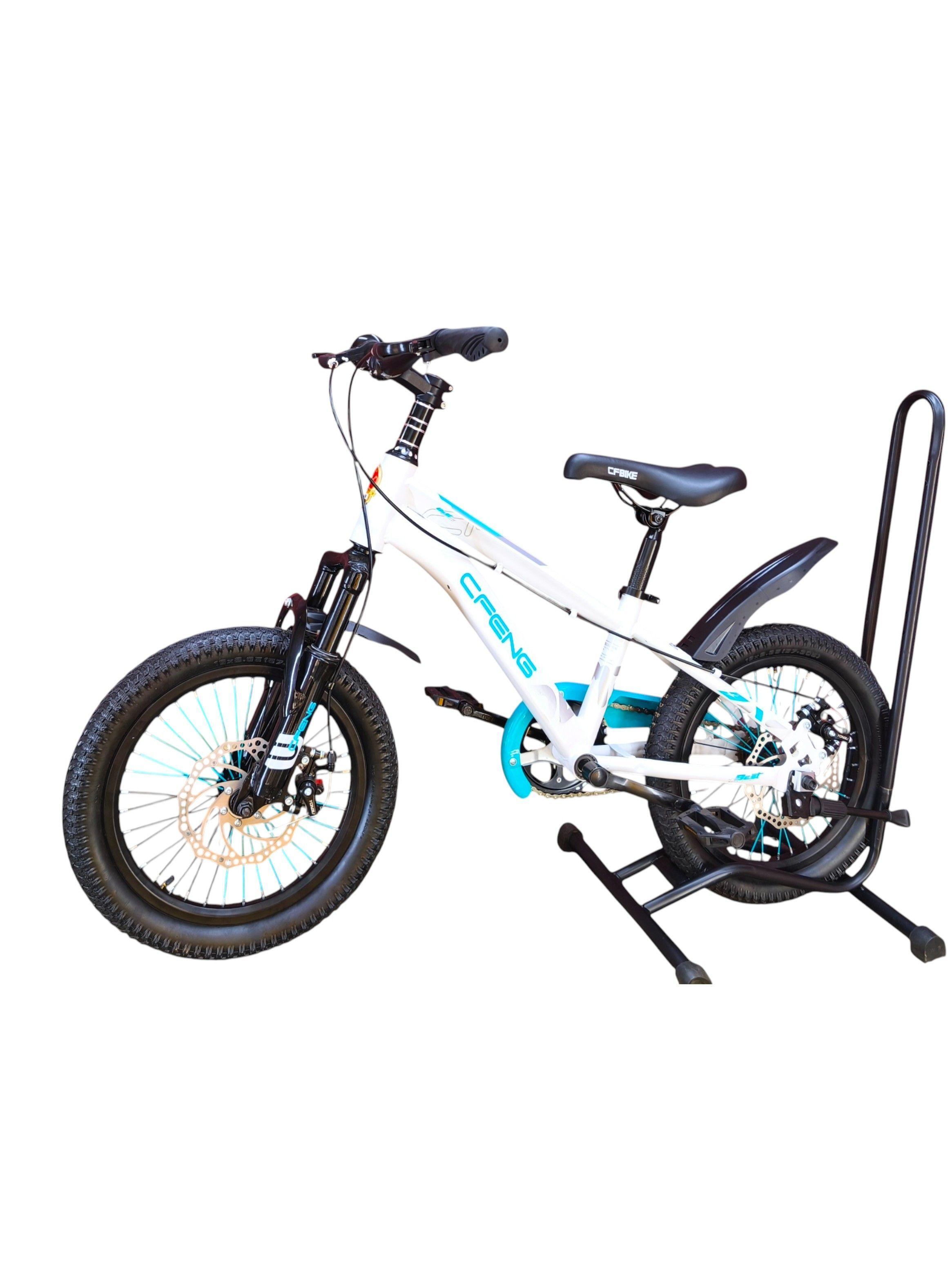 Bicicleta Aro 16 Cfeng Con Freno Disco Blanco Celeste	-3