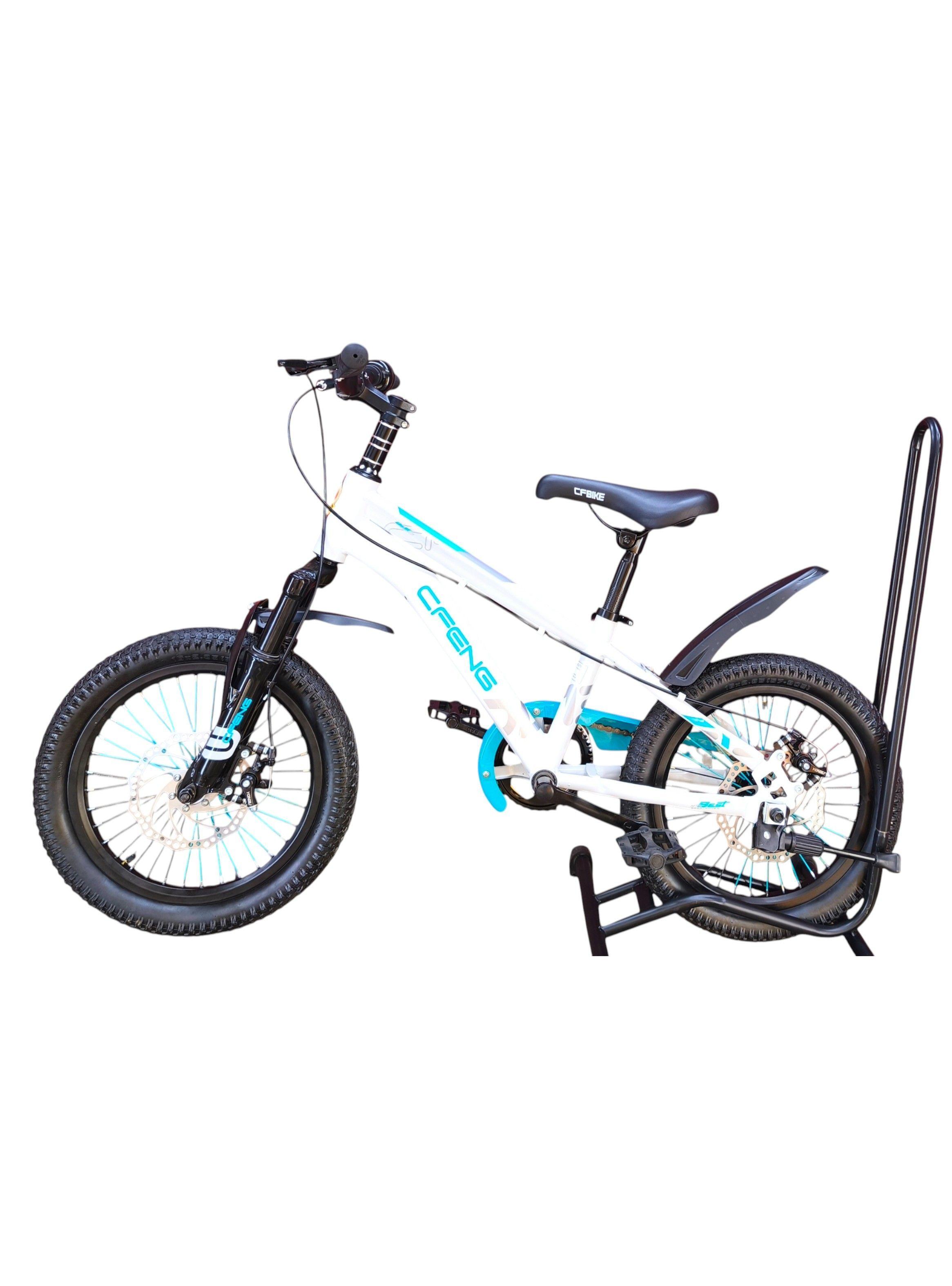 Bicicleta Aro 16 Cfeng Con Freno Disco Blanco Celeste	-4