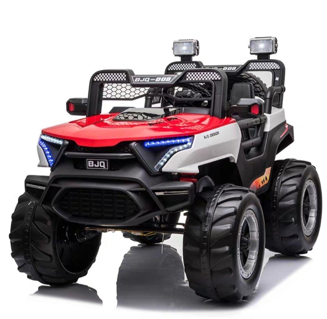 Auto Eléctrico Infantil Tipo Jeep 4x4 Rojo-0