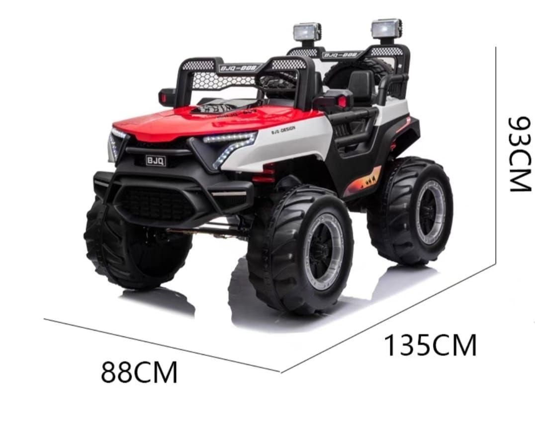 Auto Eléctrico Infantil Tipo Jeep 4x4 Rojo-2