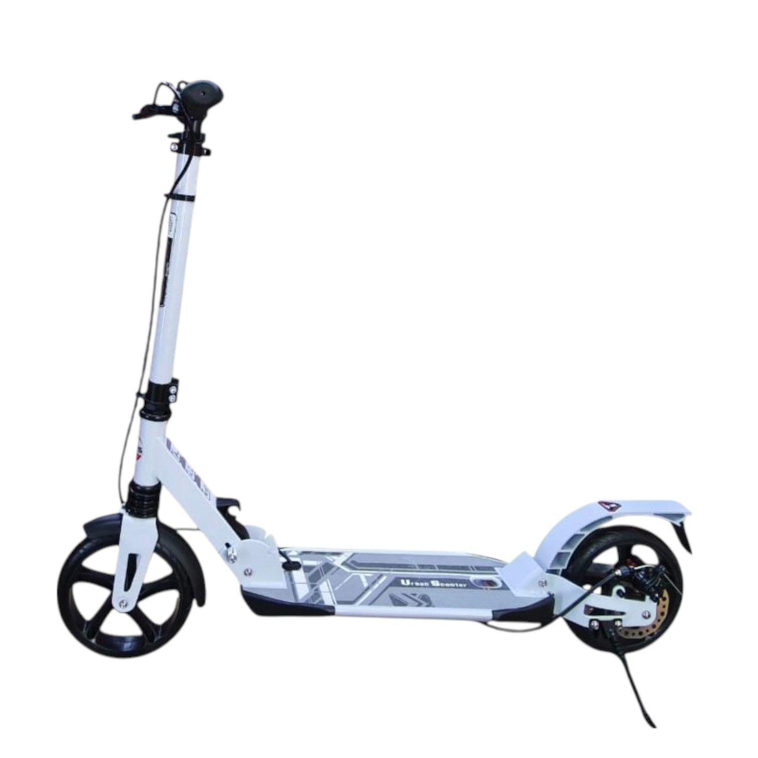  Scooter Monopatín Niños Adultos Blanco	-2