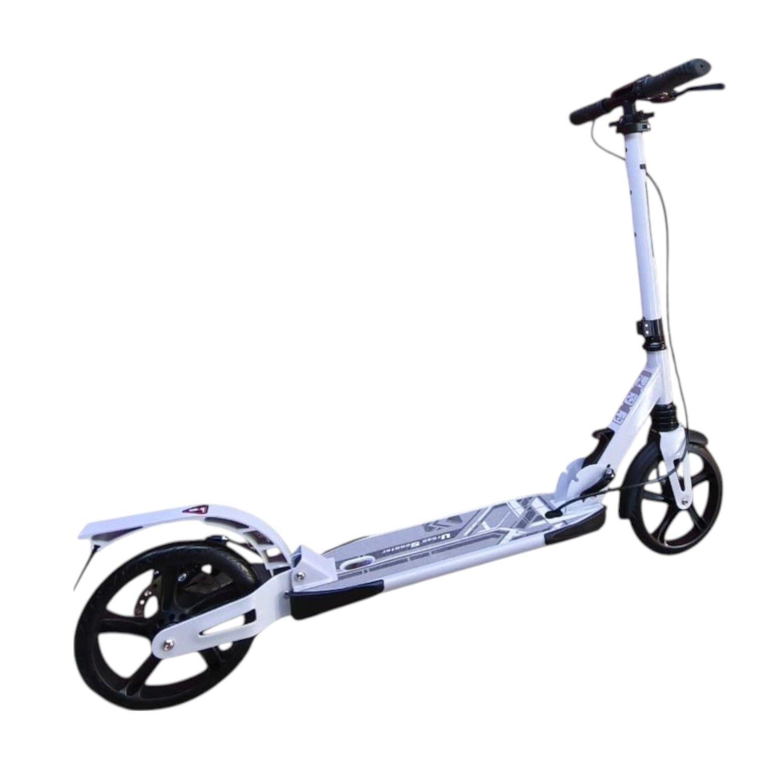  Scooter Monopatín Niños Adultos Blanco	-3