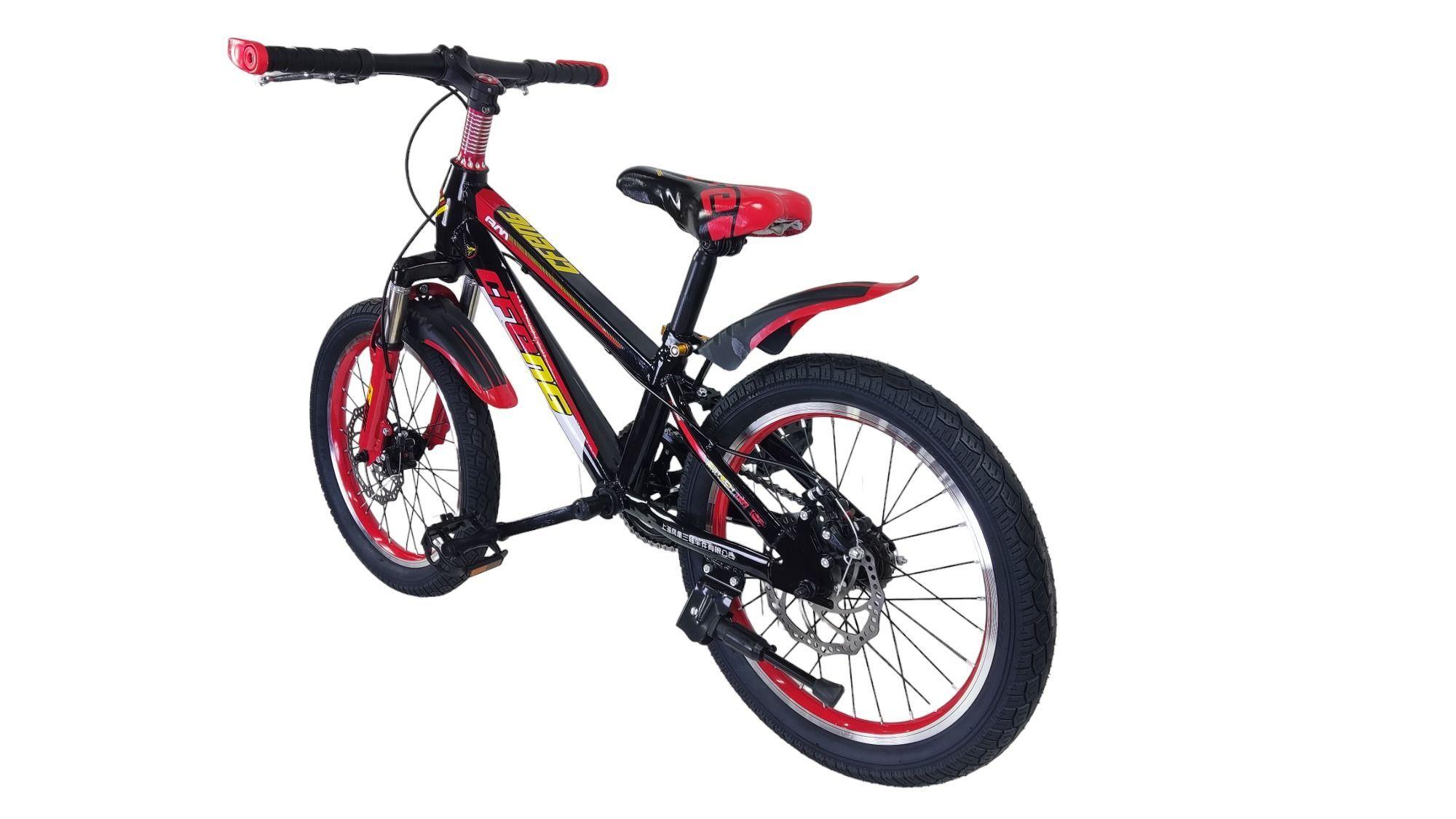 Bicicleta Aro 18 Cfeng Roja con Freno Disco -4