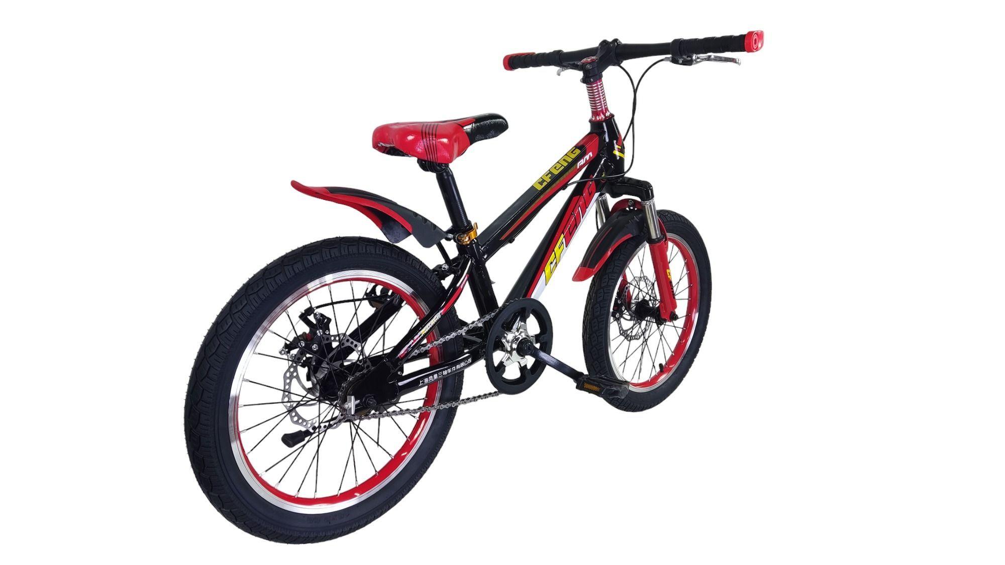 Bicicleta Aro 18 Cfeng Roja con Freno Disco -5