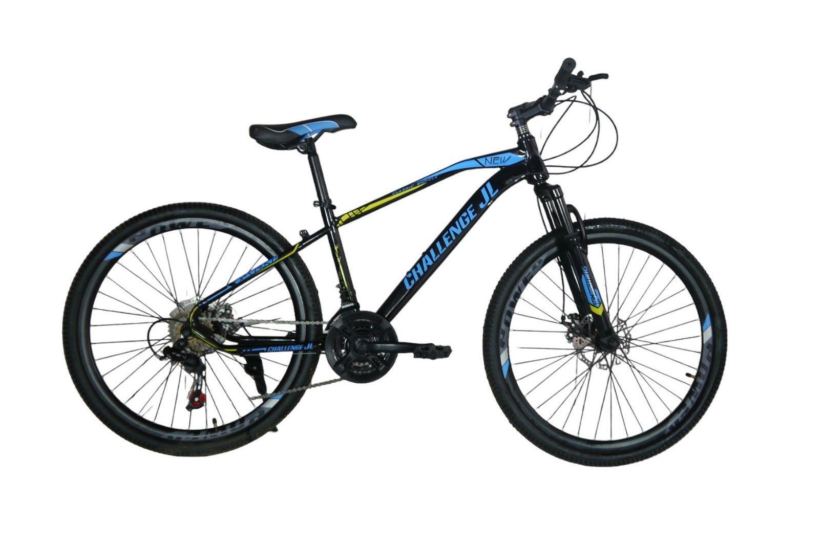 Bicicleta Aro 26 Challenge Azul Negro Con Freno Disco Y Cambios      -0