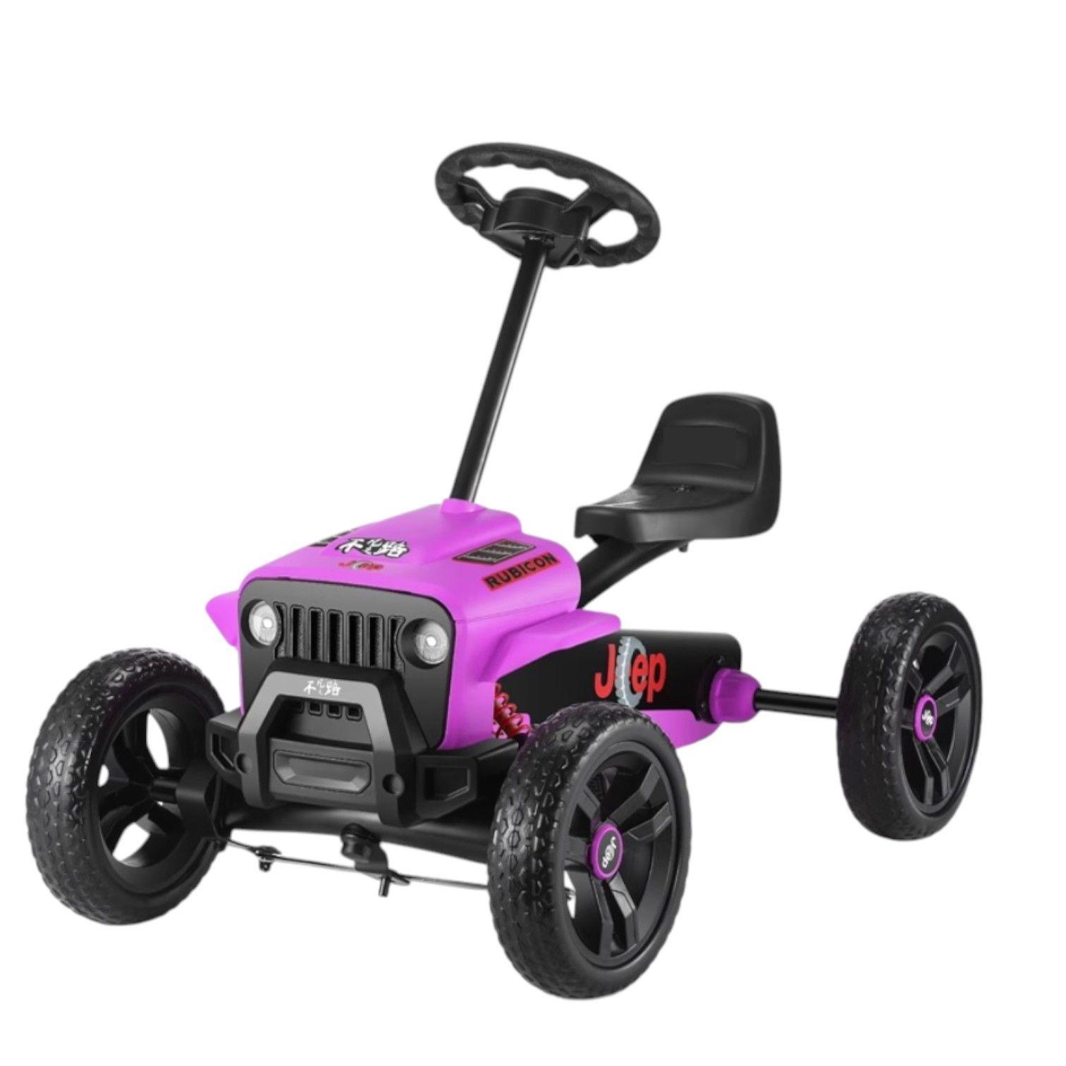 Gokart racing con protector a pedales lila	   	-3