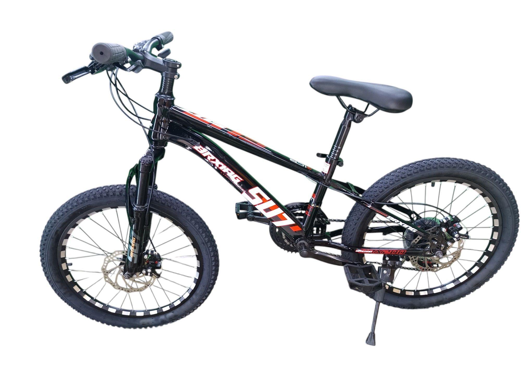 Bicicleta Aro 20 Brxing SV7 Negro Con Freno Disco Y 21 Velocidades-3