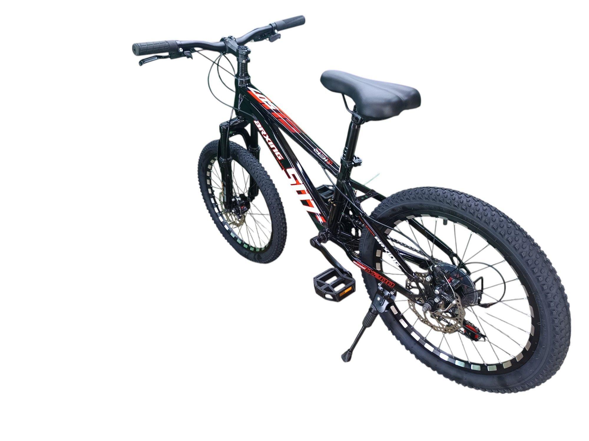 Bicicleta Aro 20 Brxing SV7 Negro Con Freno Disco Y 21 Velocidades-5