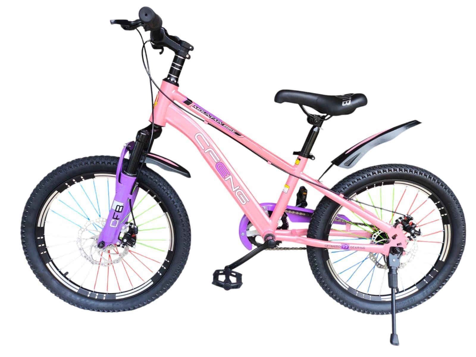 Bicicleta Aro 20  Cfeng Con Freno Disco Rosado-3