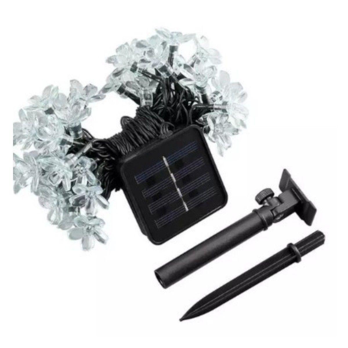 Pack de 2 Guirnaldas Solares de 11 mts cada una en forma de Flor -2