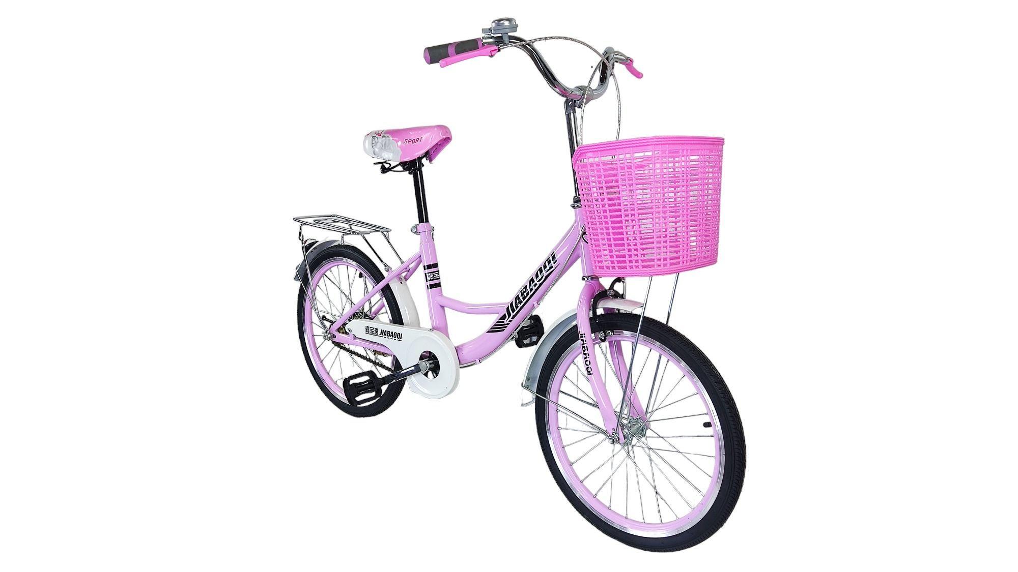 Bicicleta Aro 20 Jiabaoq Paseo Rosada-0