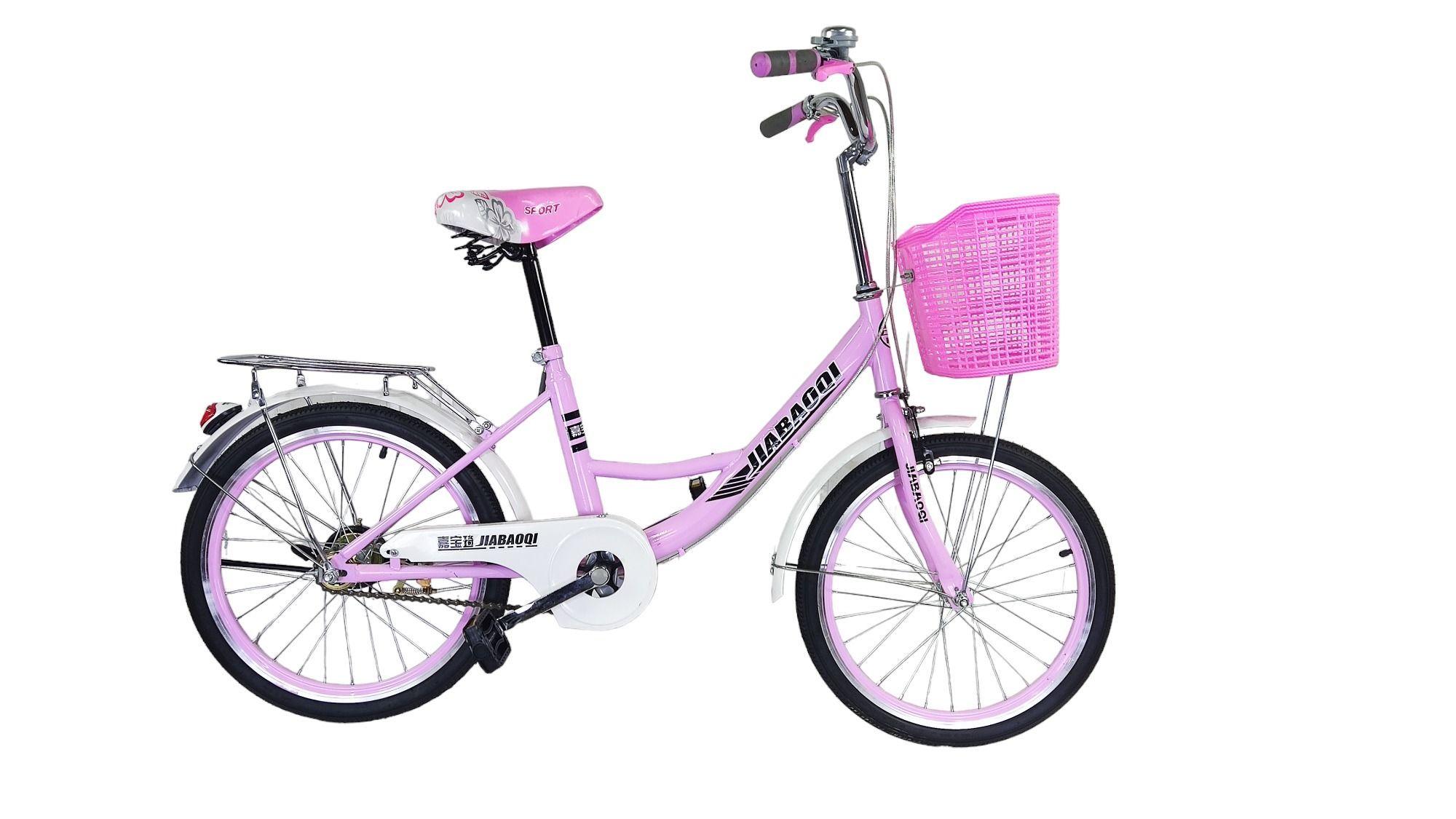 Bicicleta Aro 20 Jiabaoq Paseo Rosada-1