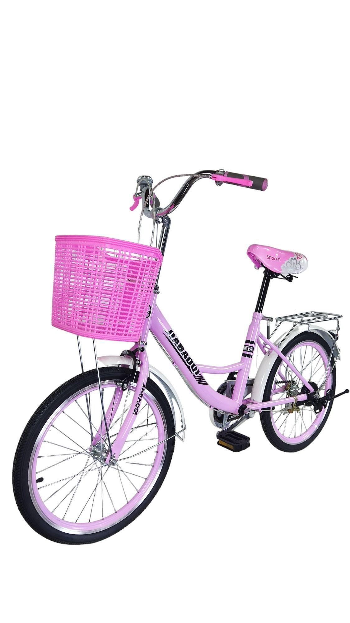 Bicicleta Aro 20 Jiabaoq Paseo Rosada-2