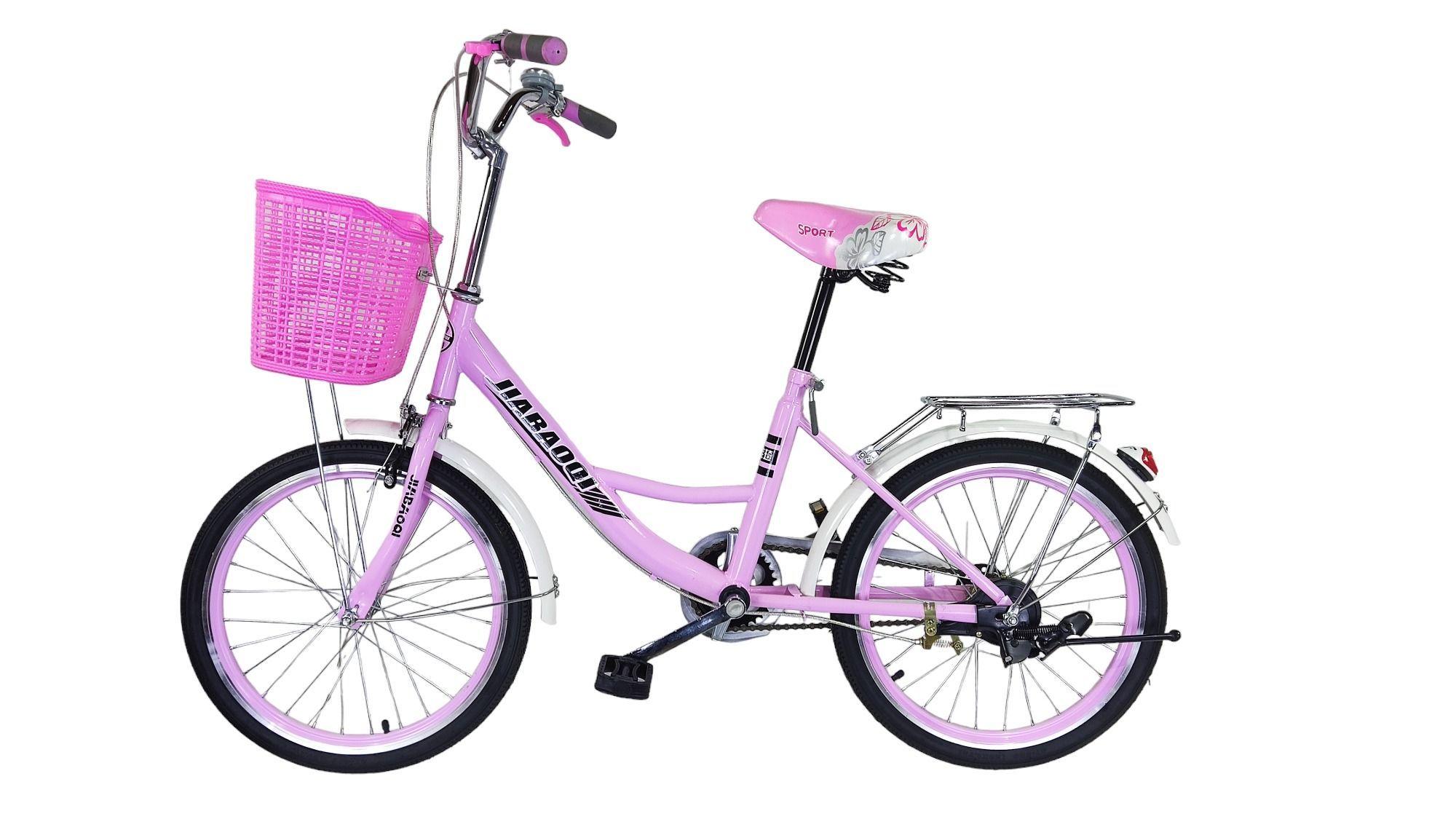 Bicicleta Aro 20 Jiabaoq Paseo Rosada-3