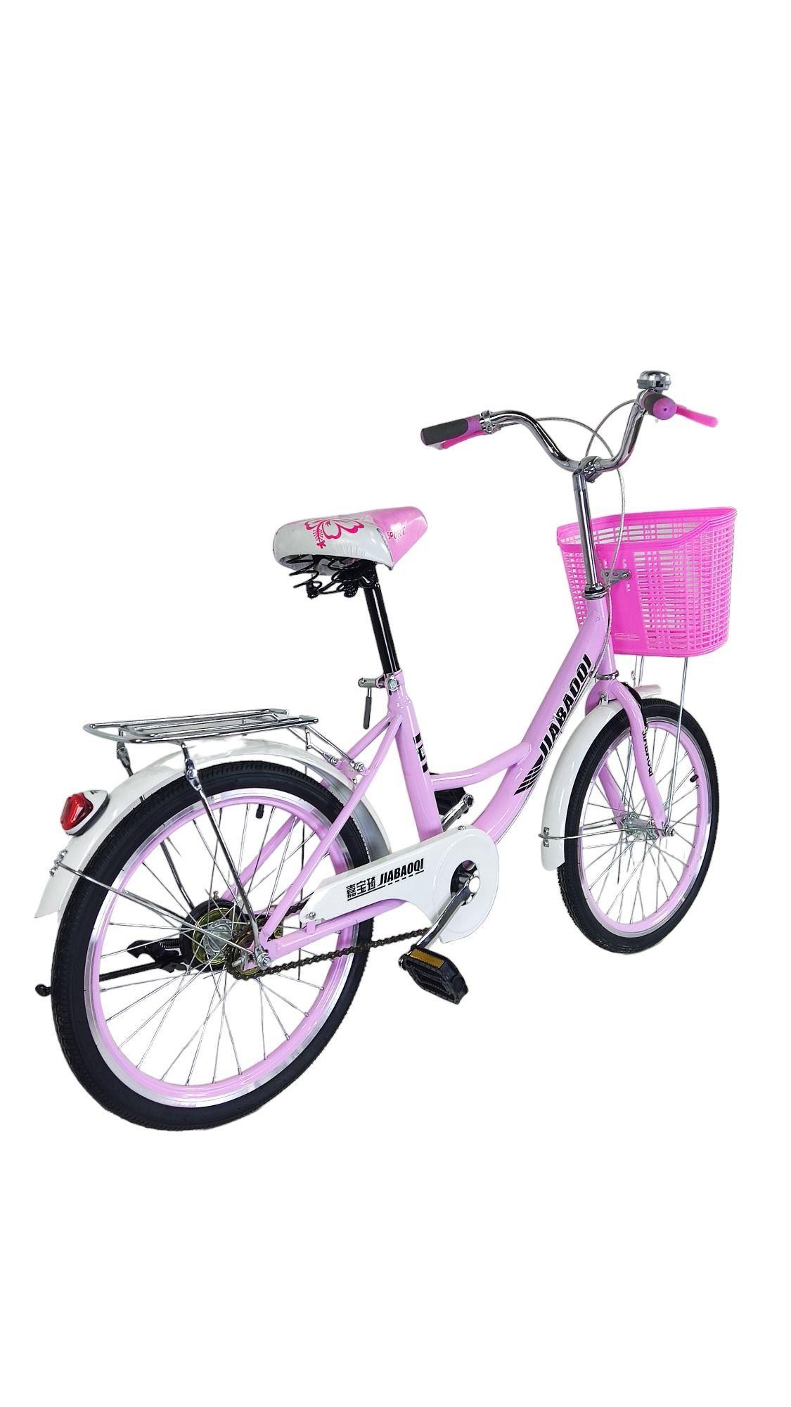Bicicleta Aro 20 Jiabaoq Paseo Rosada-5
