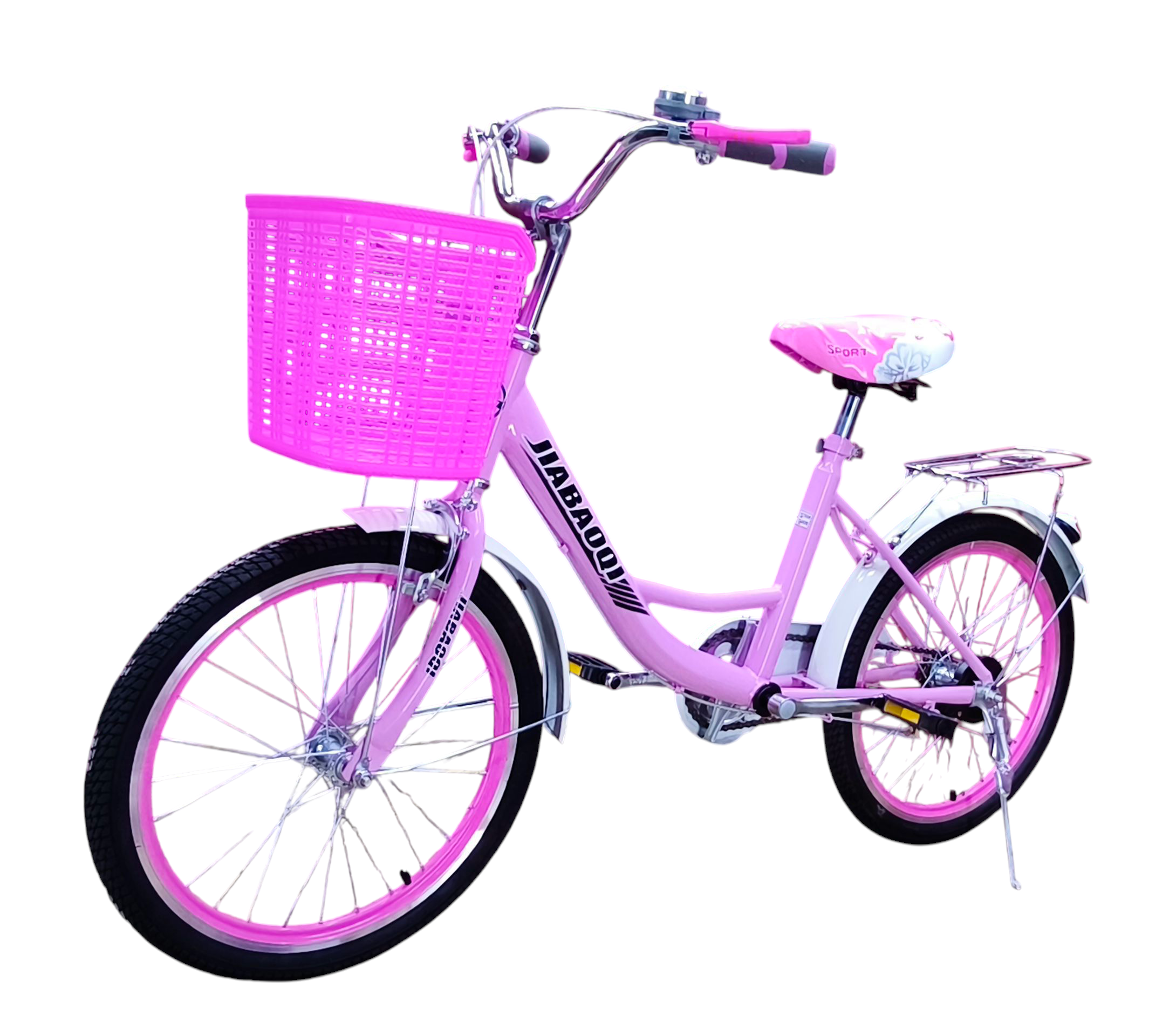 Bicicleta Aro 20 Jiabaoq Paseo Rosada-2