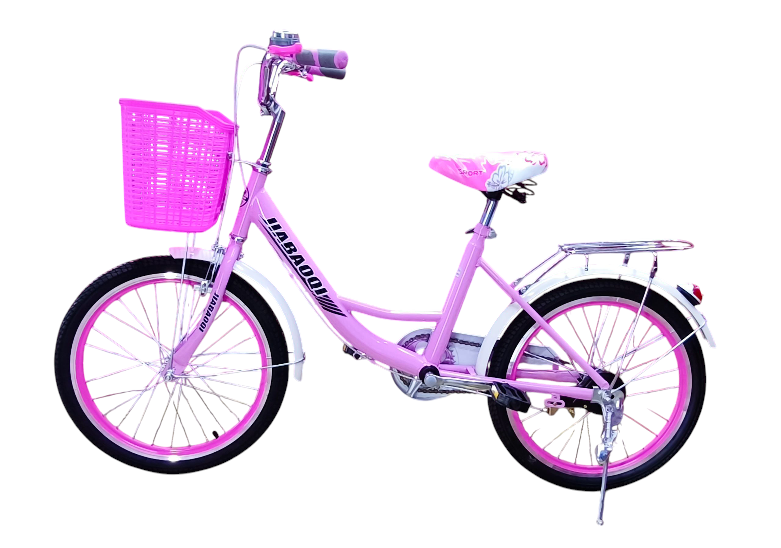 Bicicleta Aro 20 Jiabaoq Paseo Rosada-3