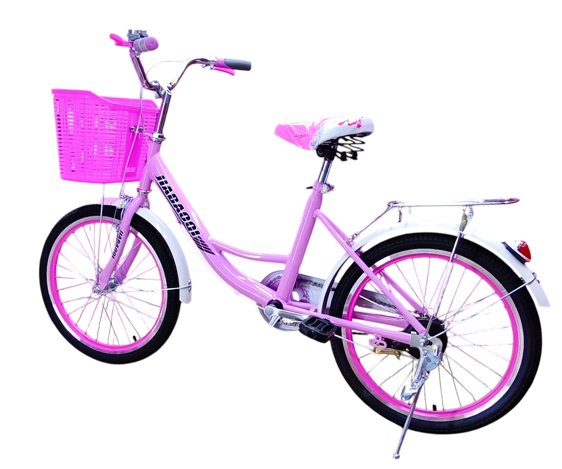 Bicicleta Aro 20 Jiabaoq Paseo Rosada-5