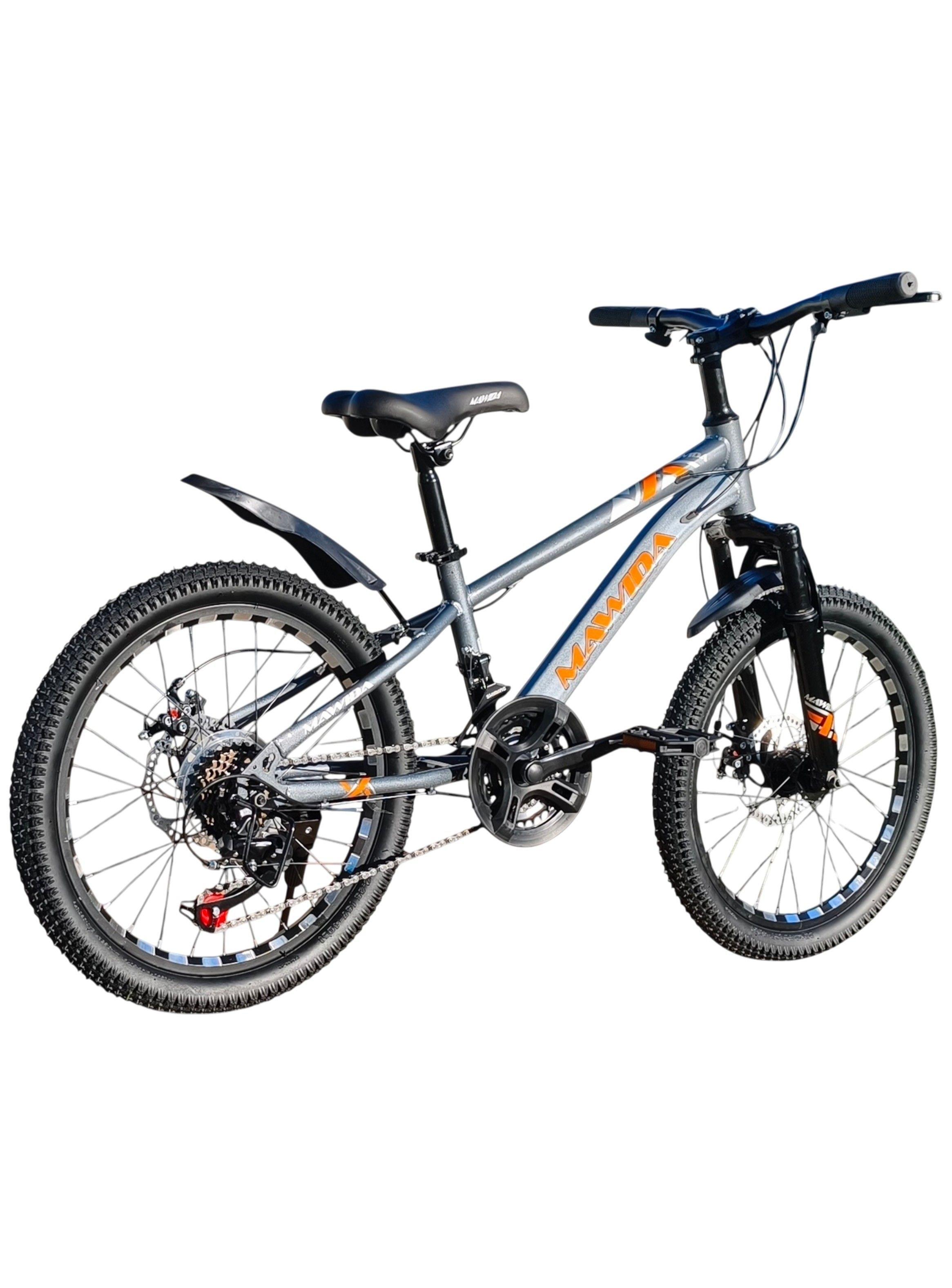 Bicicleta Aro 20 Mawida Con Freno Disco y 21 velocidades Gris Silver	-3
