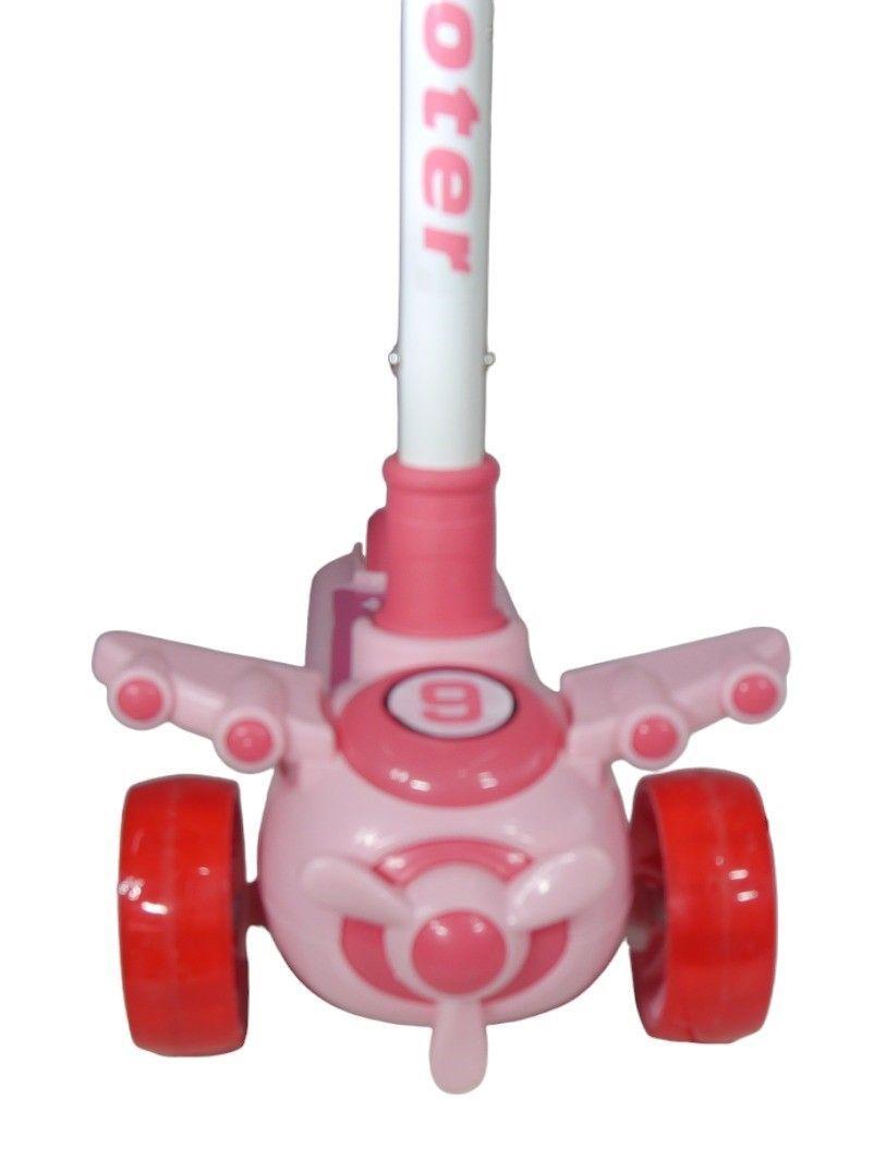 Monopatín Niños Avión Rosado-4