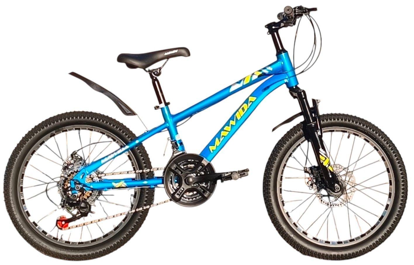 Bicicleta Aro 20 Mawida Con Freno Disco y 21 velocidades Azul    -0
