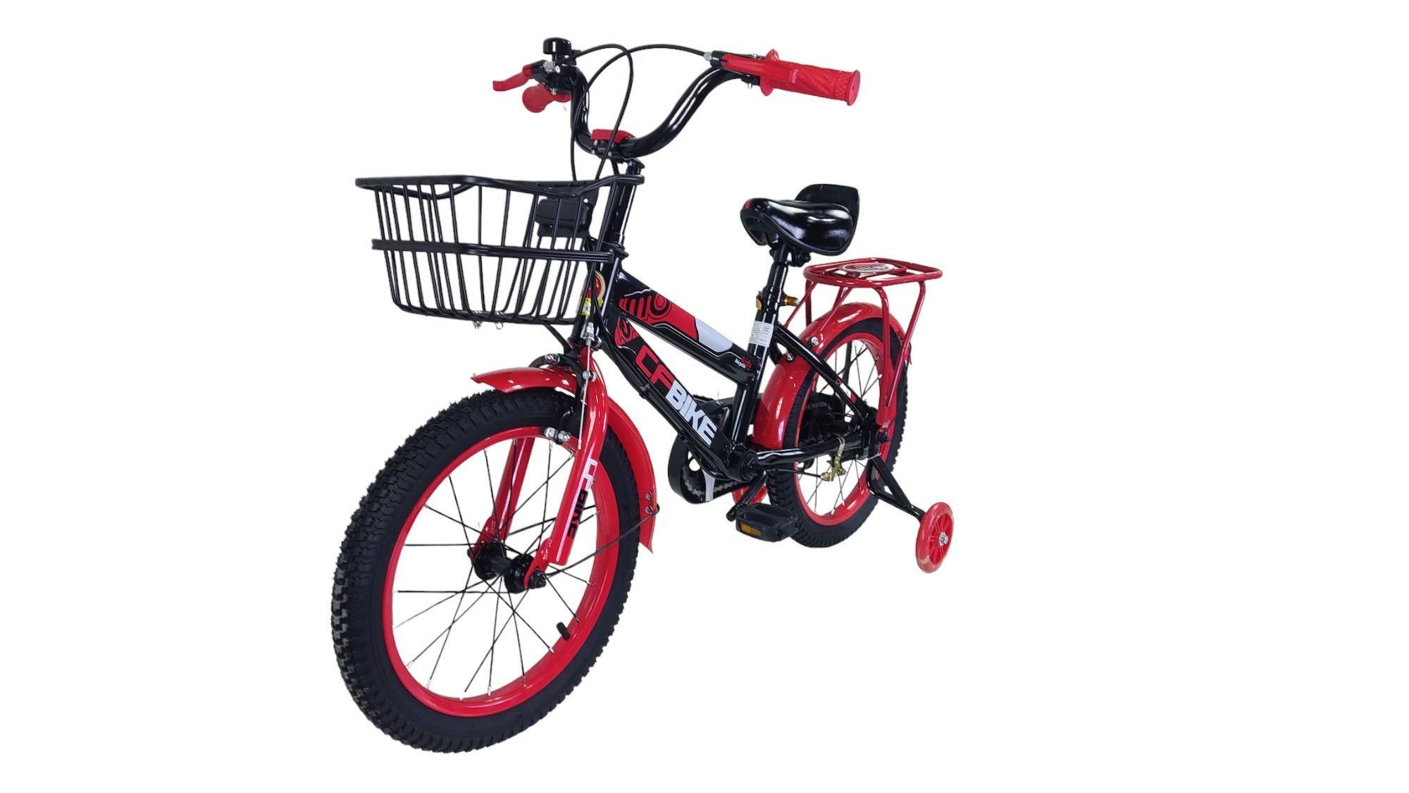 Bicicleta Aro 12 Infantil Cfbike Negro - Rojo-3