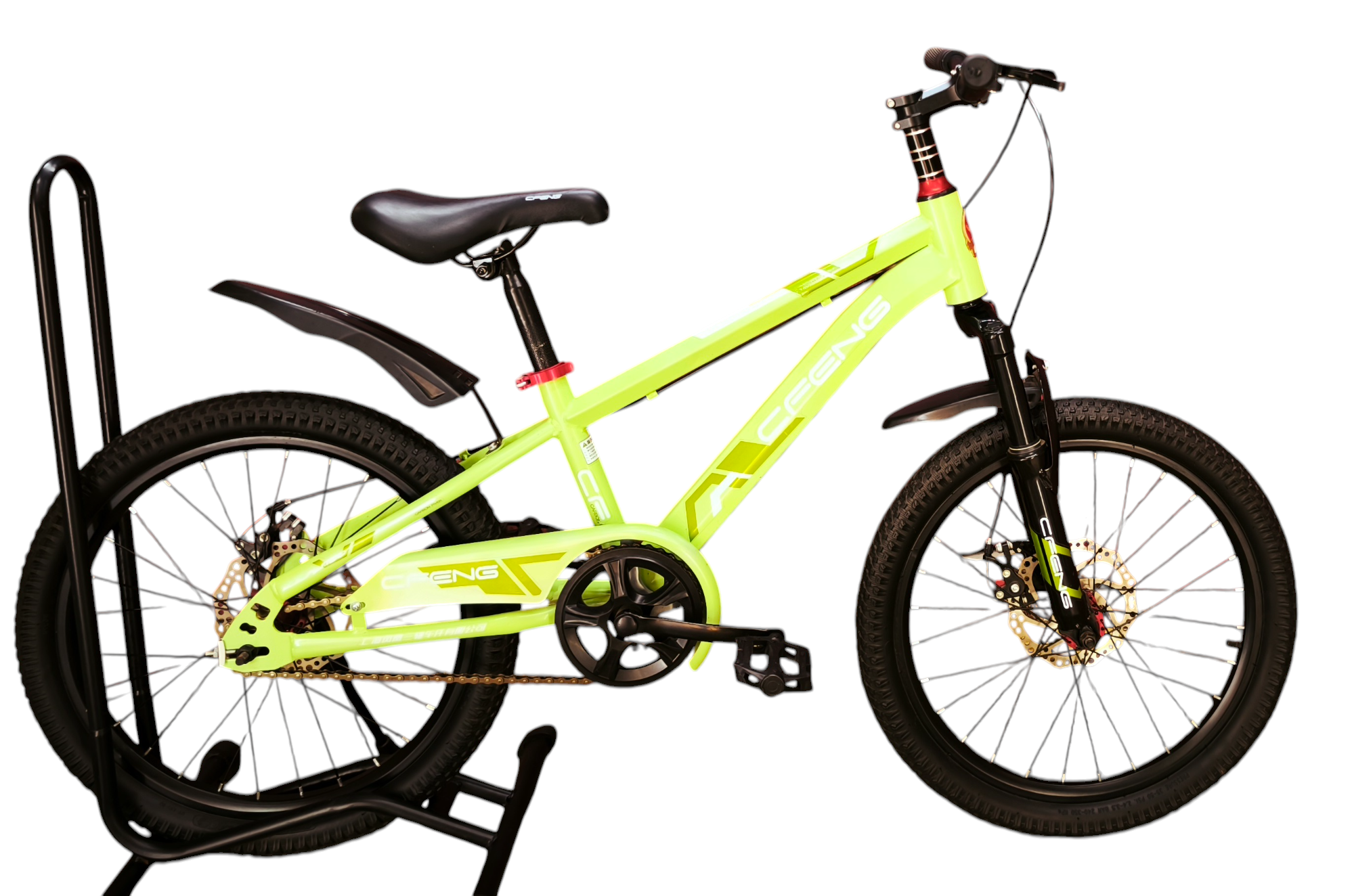 Bicicleta Aro 20  Cfeng Con Freno Disco Verde Claro-0