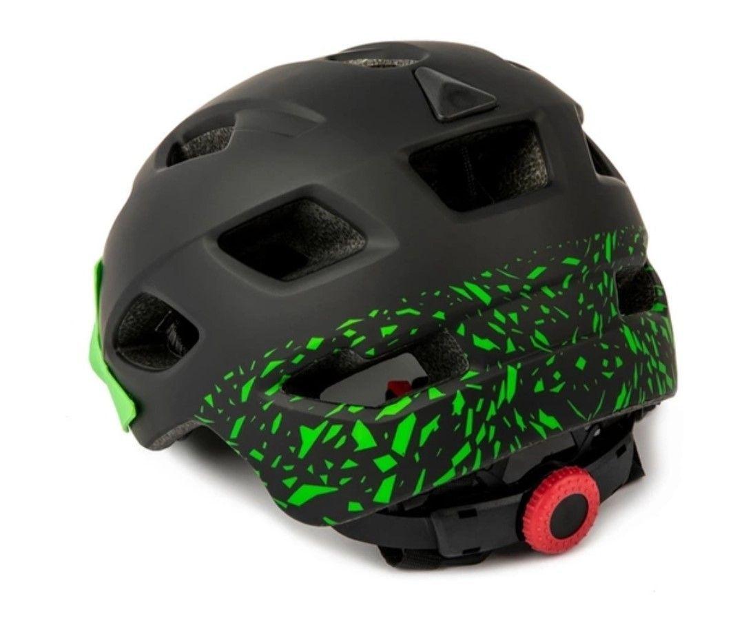 Casco Bicicleta  Infantil Exclusky Negro Verde                 -2